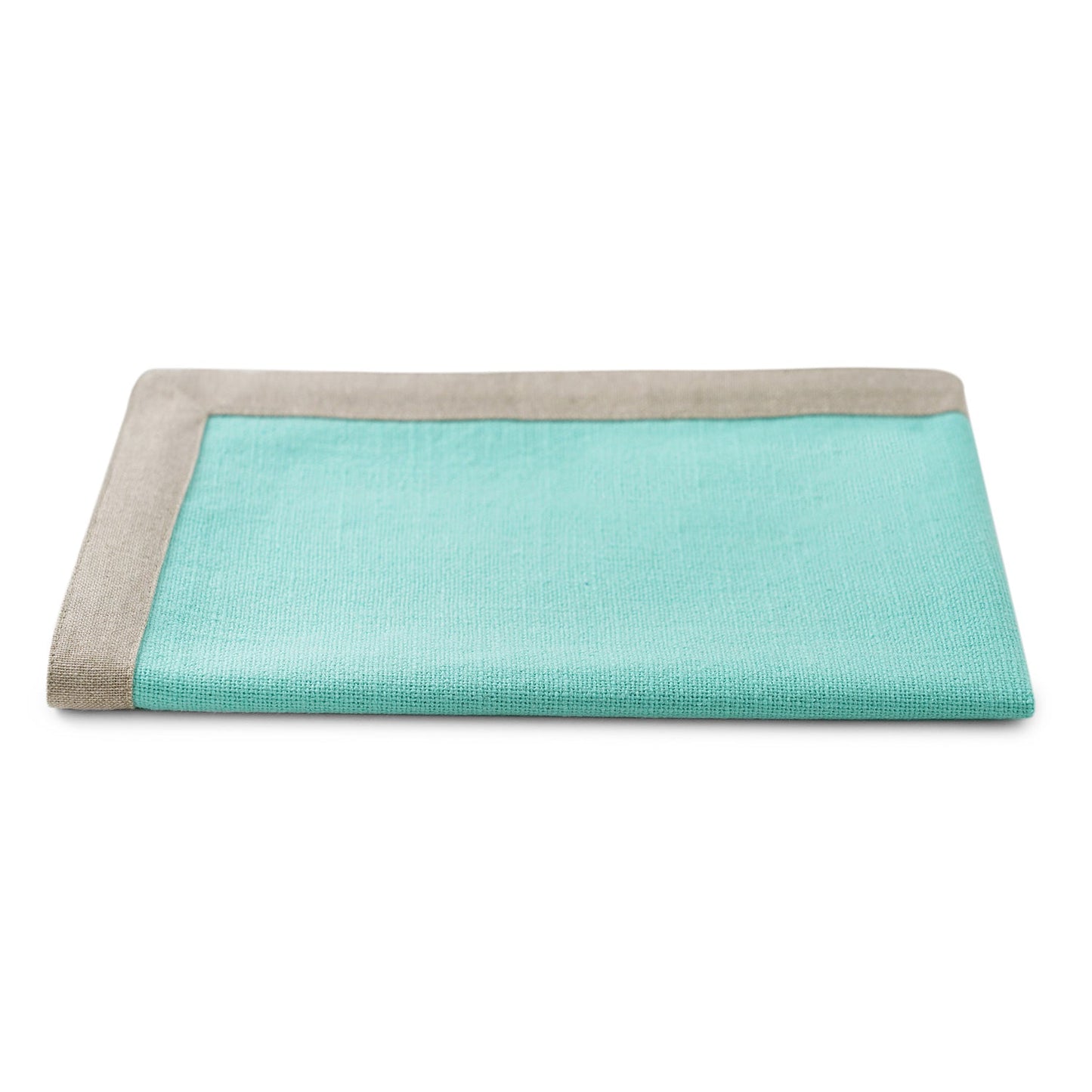 Set Of 2 Aqua Cotton Placemats