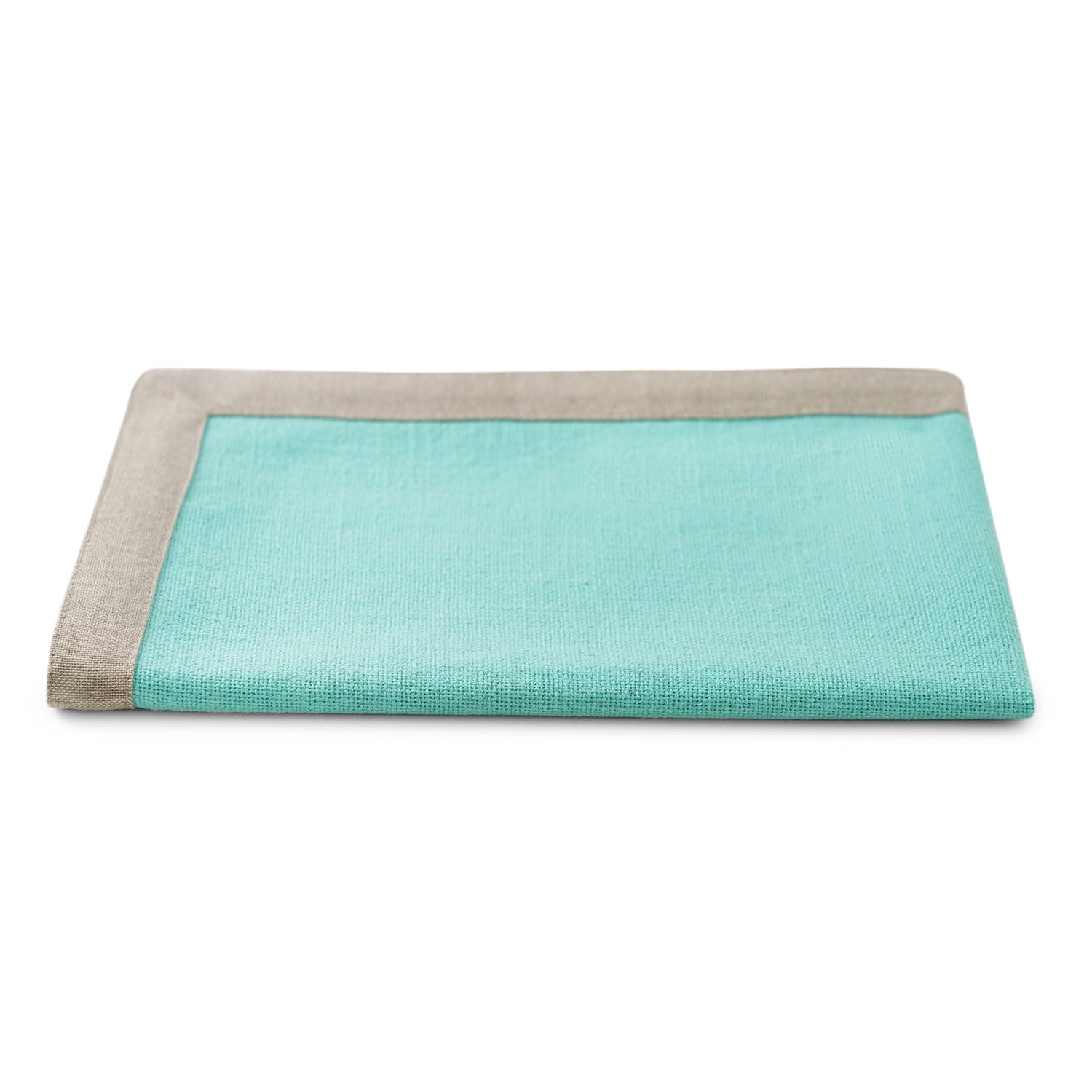 Set Of 2 Aqua Cotton Placemats