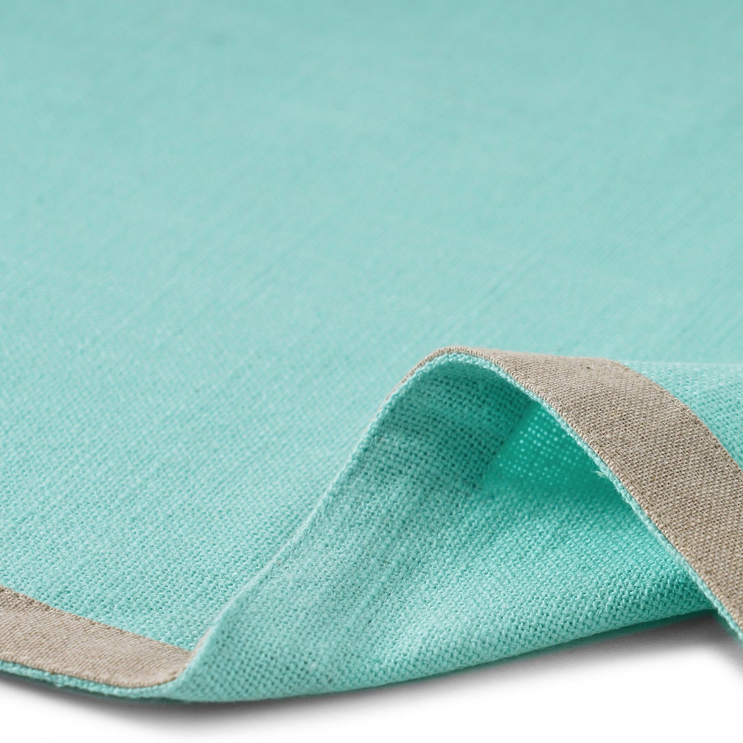 Set Of 2 Aqua Cotton Placemats