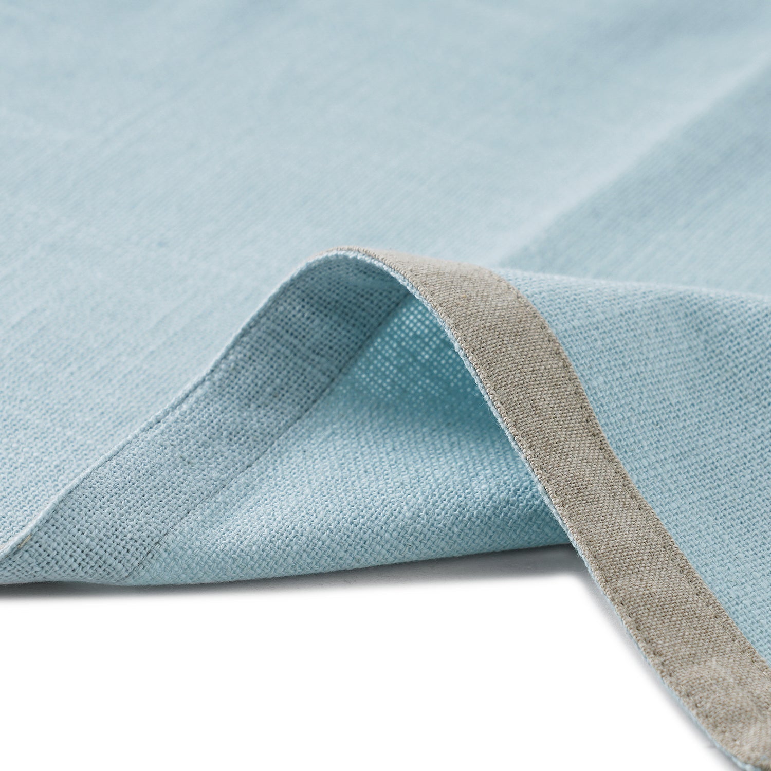 Set Of 2 Blue Cotton Placemats