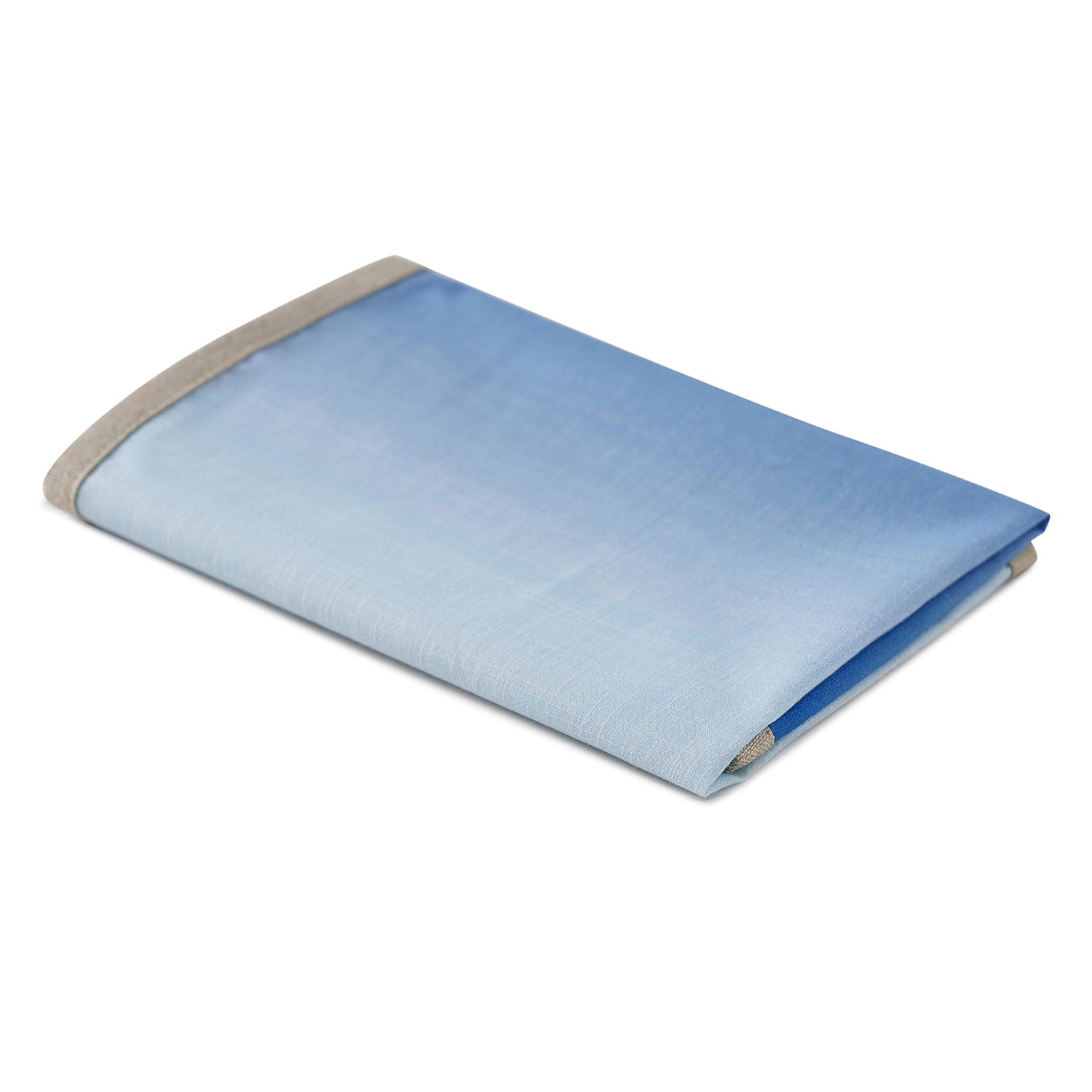 Set Of 4 Blue Ombre Cotton Napkins