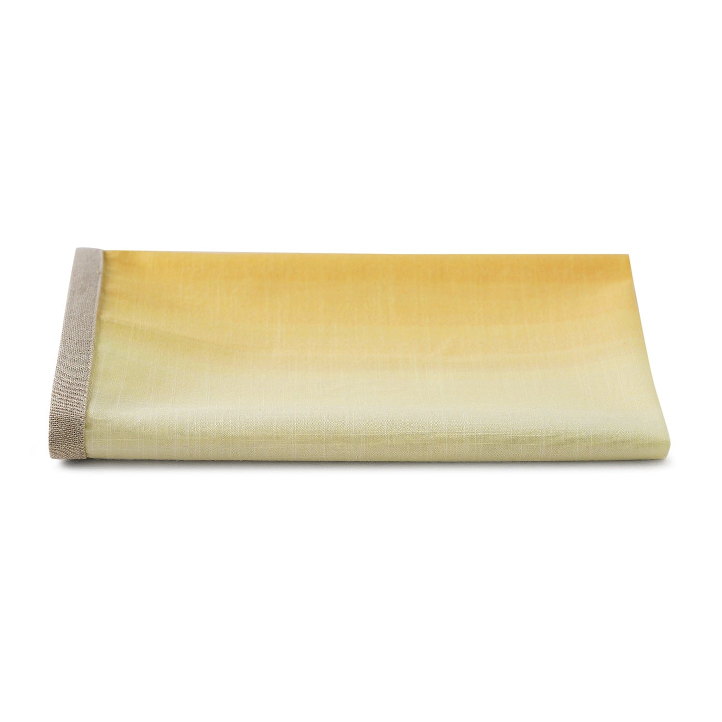 Set Of 4 Yellow Ombre Cotton Napkins