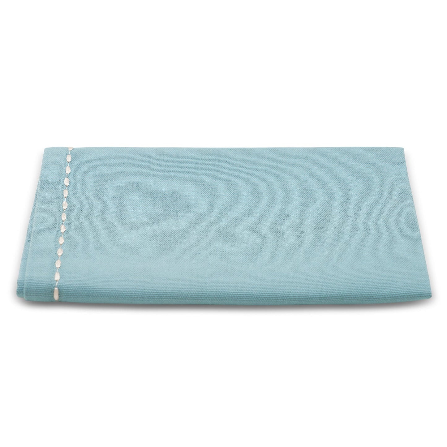 Set Of 4 Blue Cotton Napkins