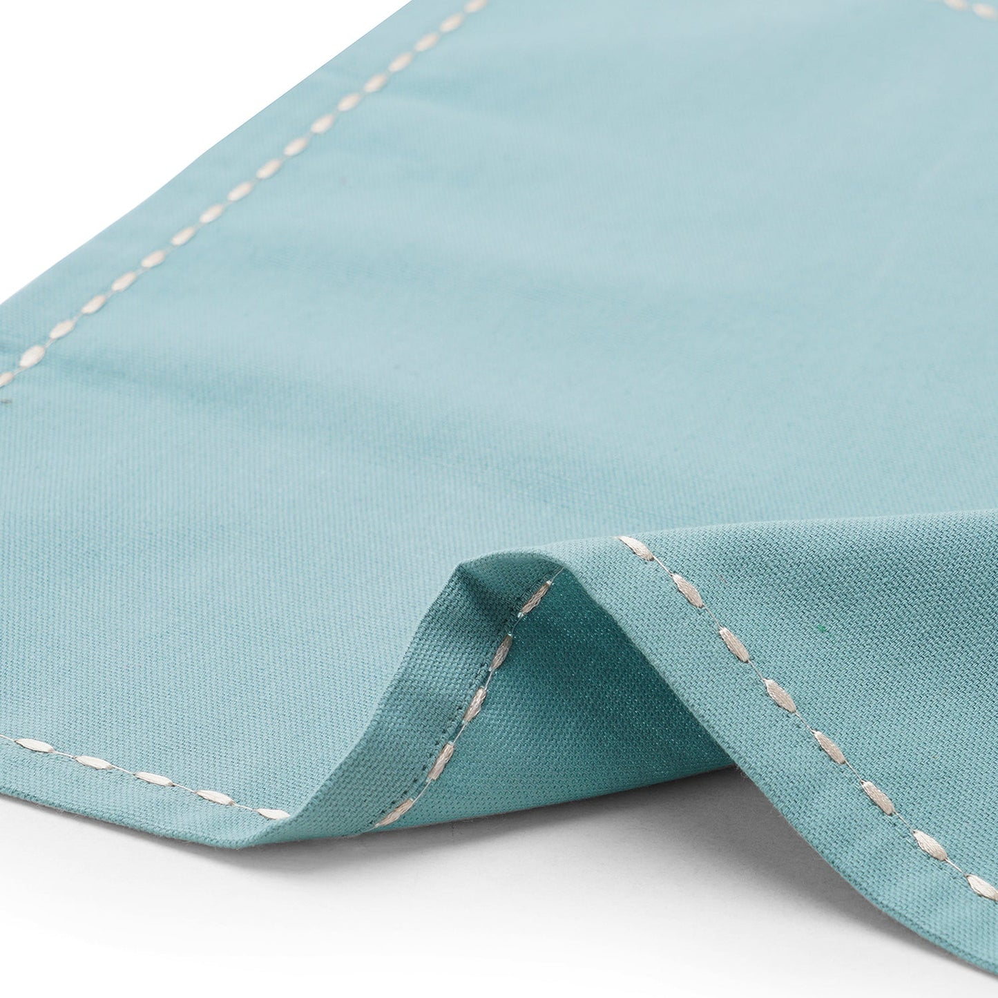 Set Of 4 Blue Cotton Napkins