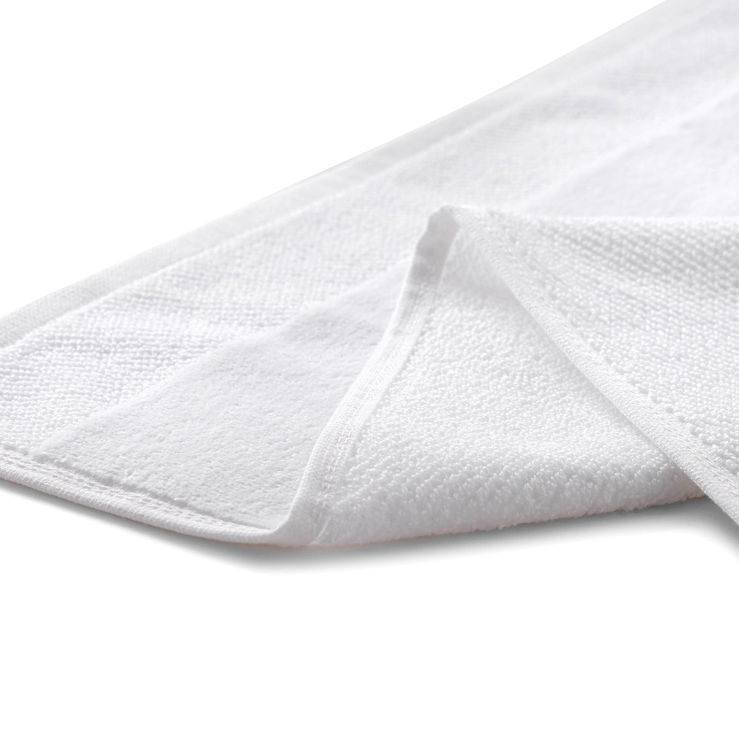 Set Of 4 White Cotton Hand Towel