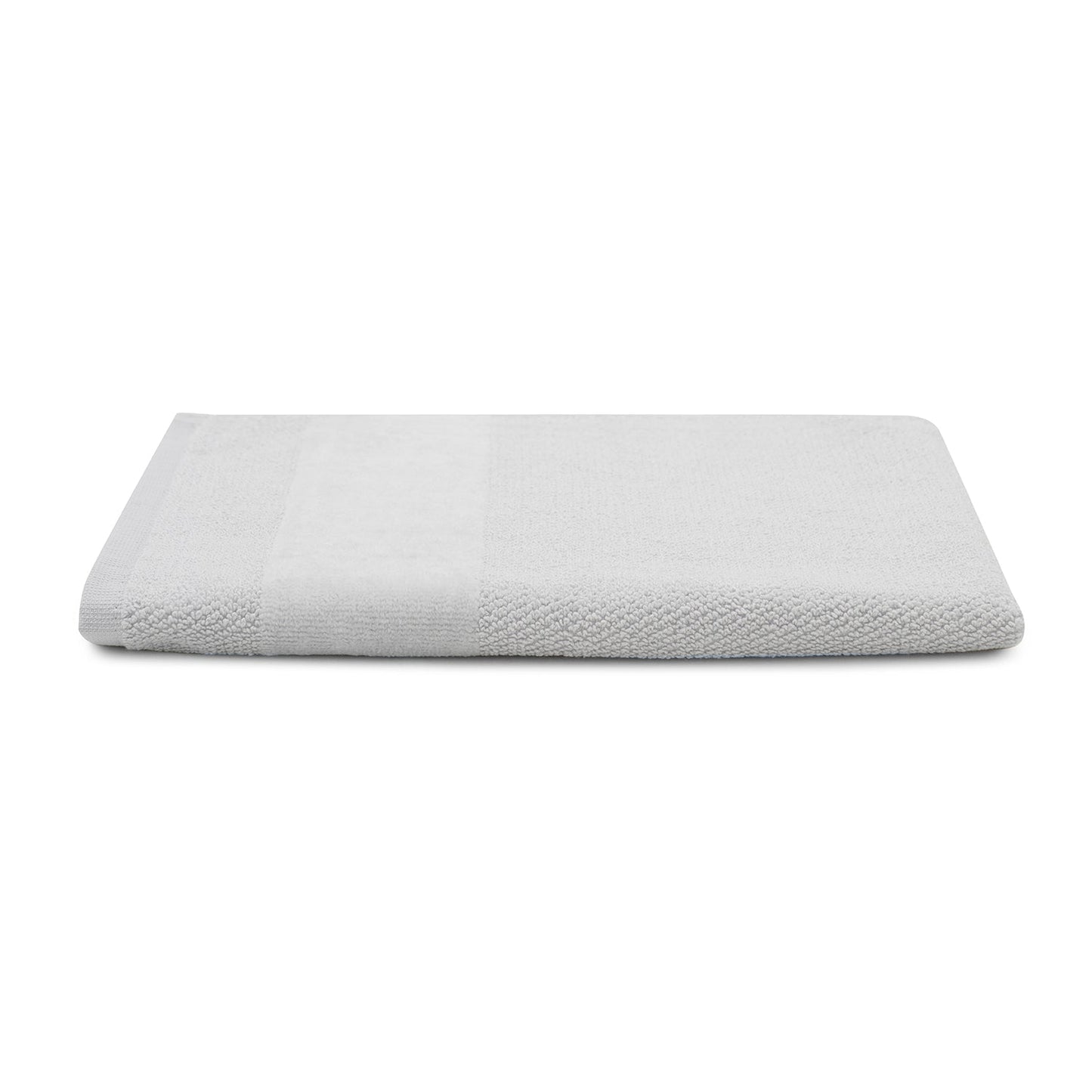 Set Of 4 Light Grey Cotton Hand Towel