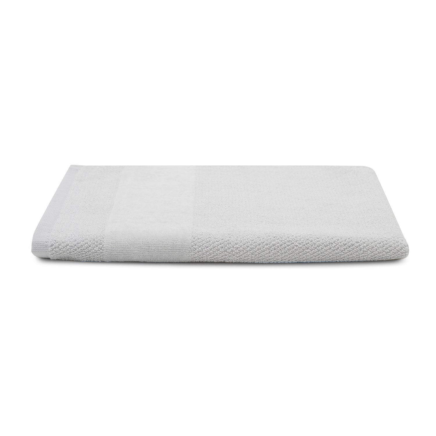 Set Of 4 Light Grey Cotton Hand Towel