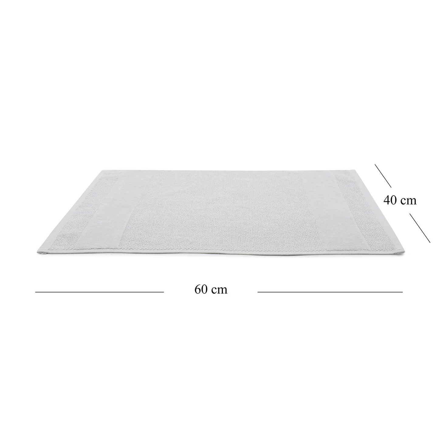Set Of 4 Light Grey Cotton Hand Towel