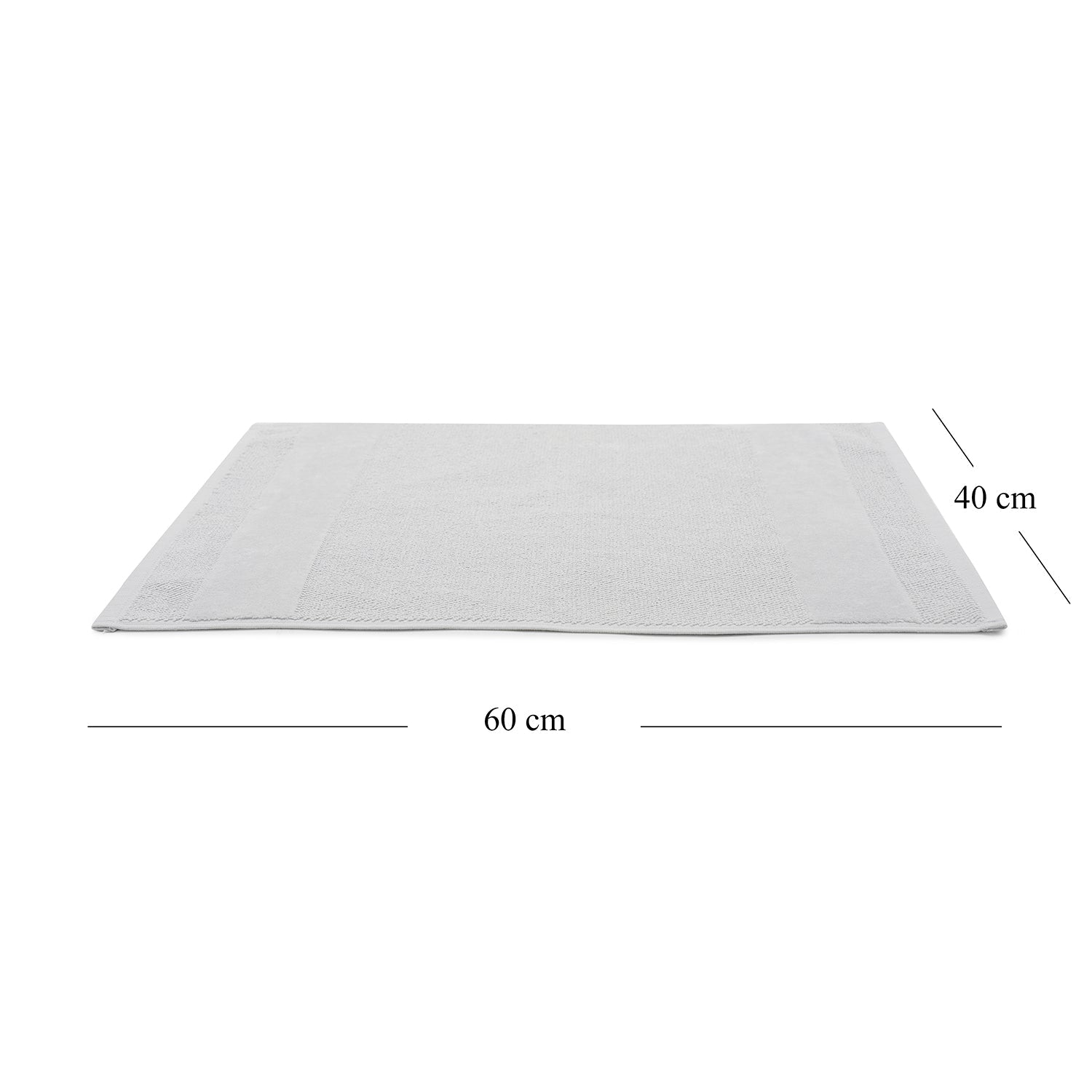 Set Of 4 Light Grey Cotton Hand Towel