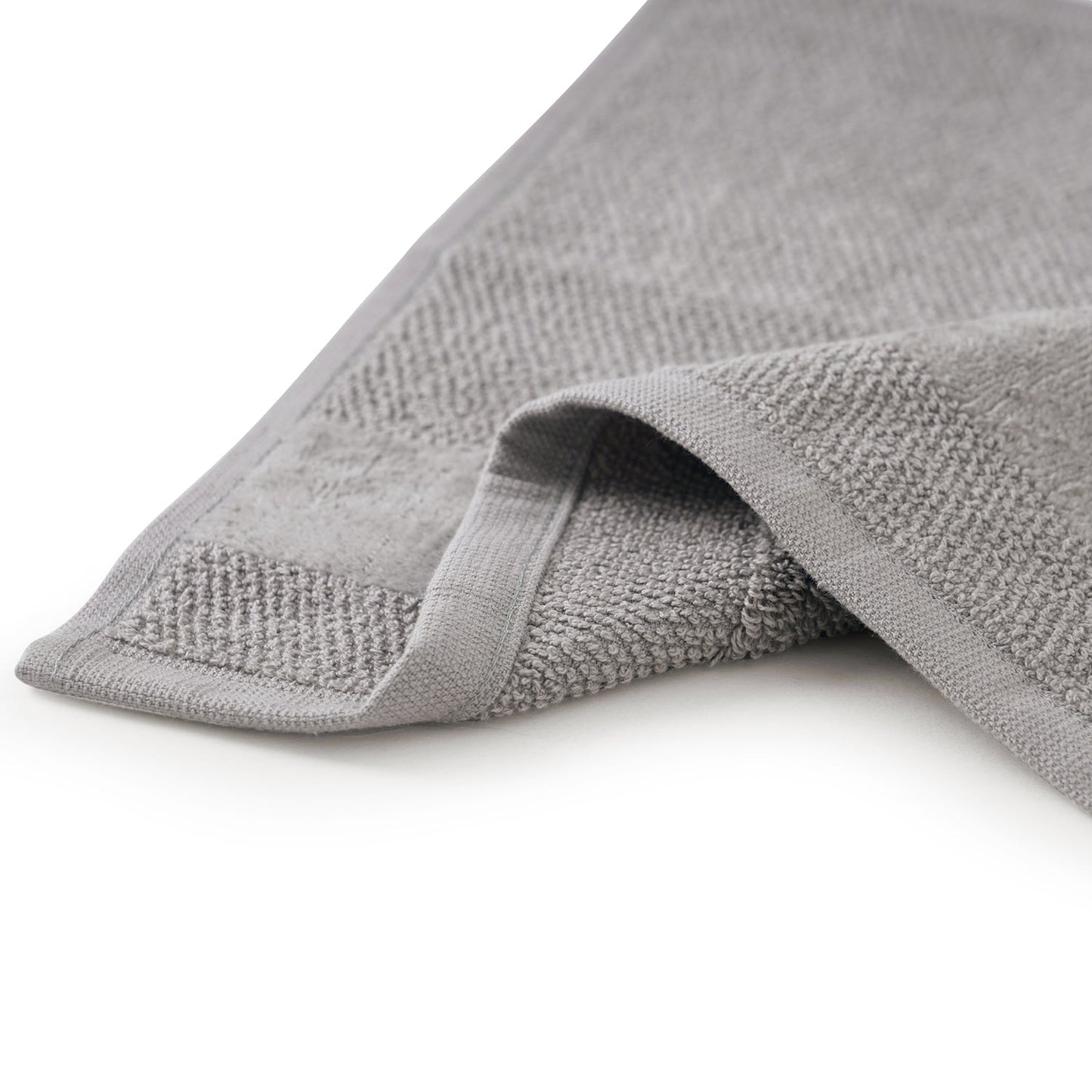 Set Of 8 Grey Cotton Face Towel