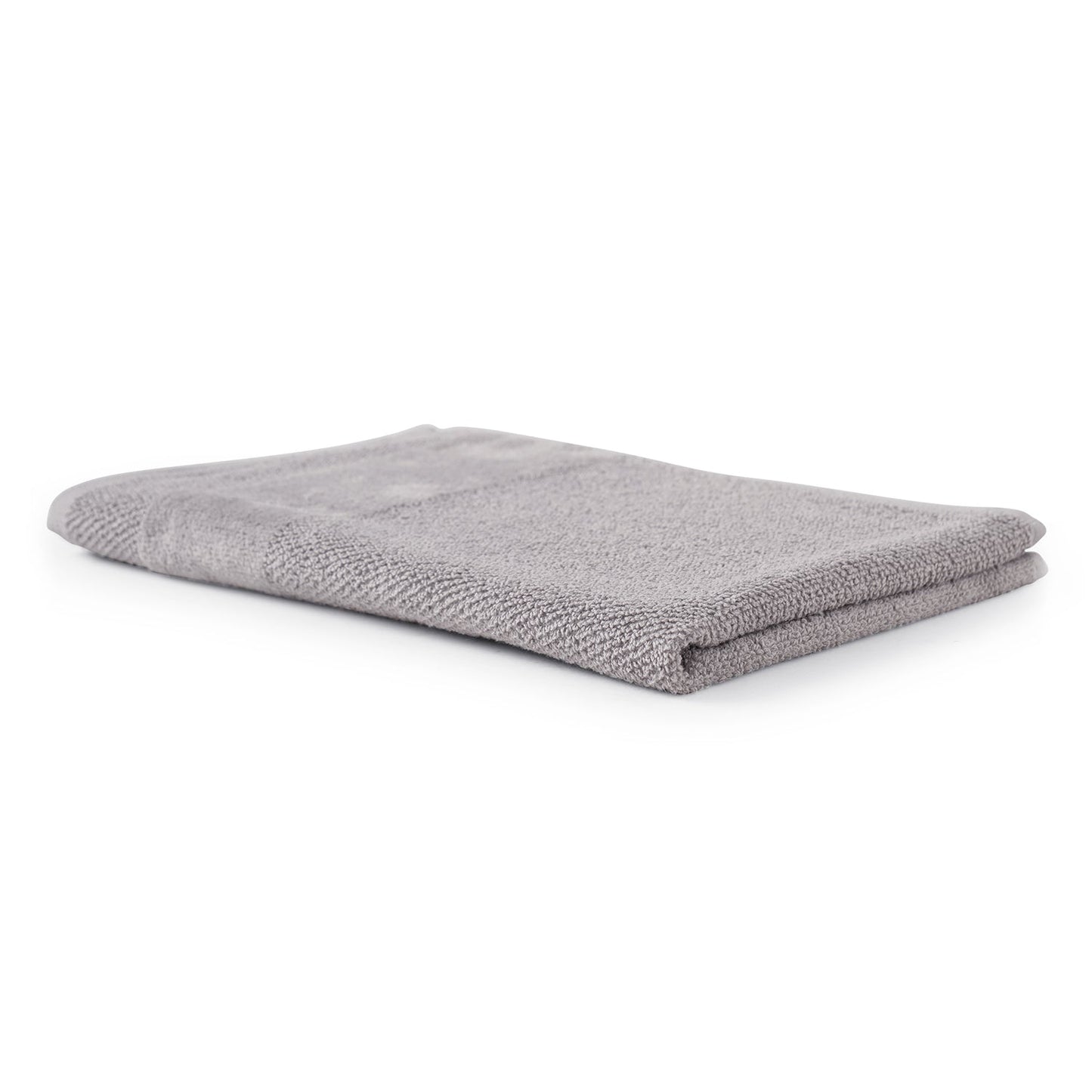 Set Of 4 Light Grey Cotton Hand Towel