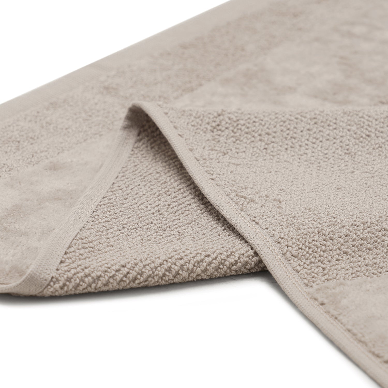 Set Of 4 Beige Cotton Hand Towel
