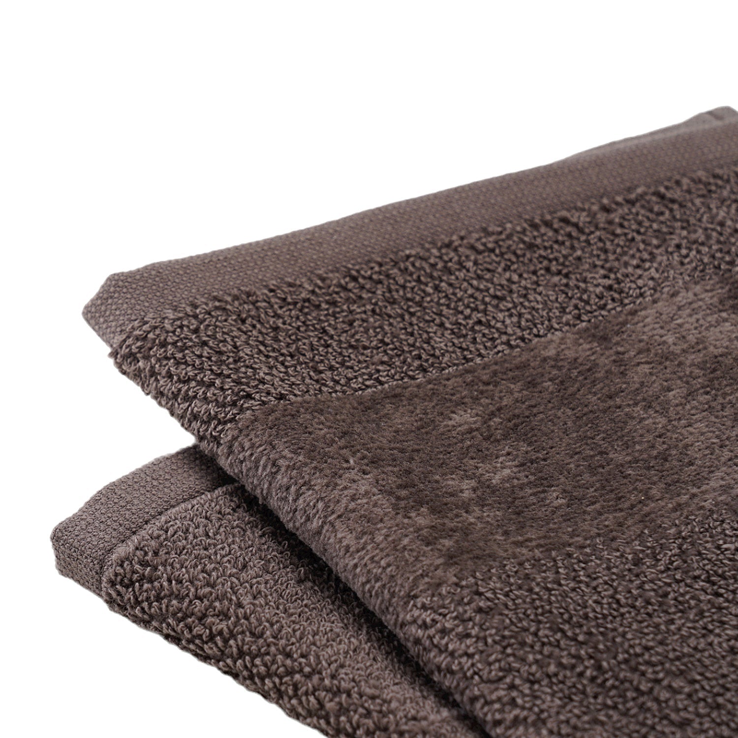 Set Of 8 Brown Cotton Face Towel