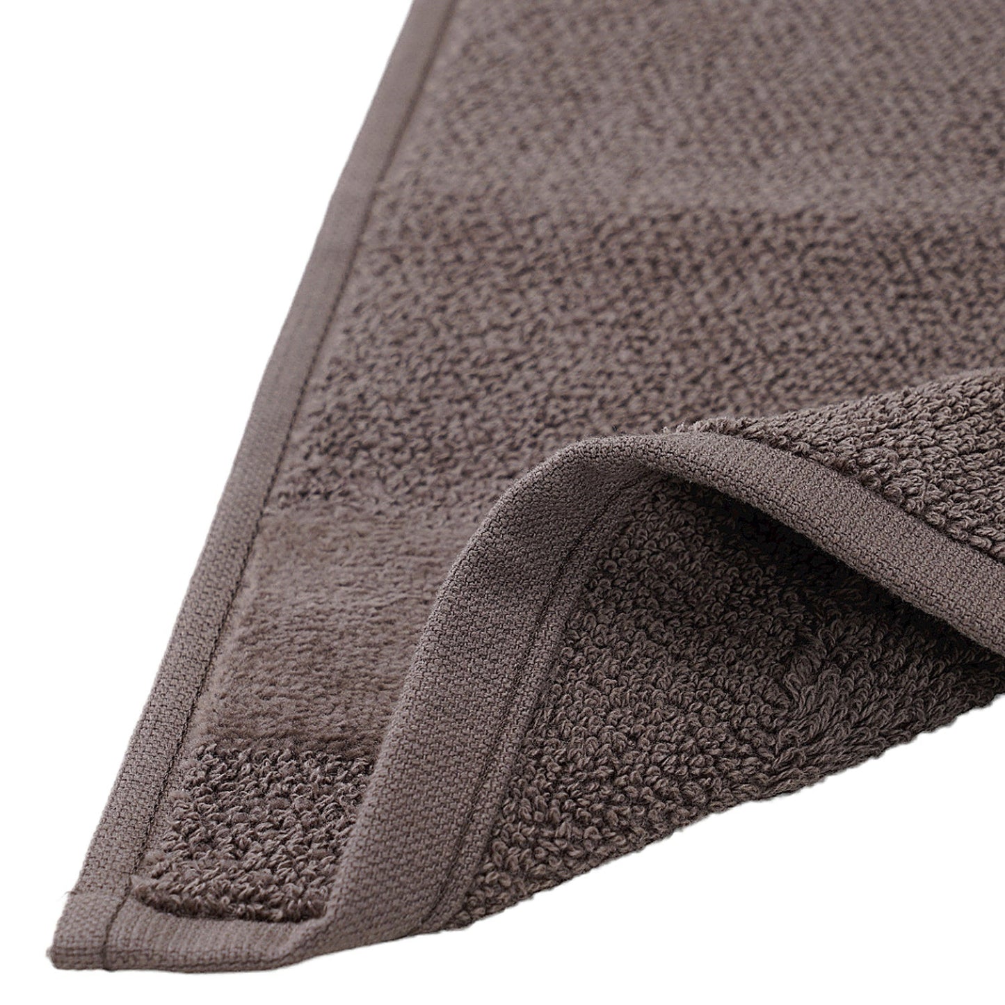 Set Of 8 Brown Cotton Face Towel