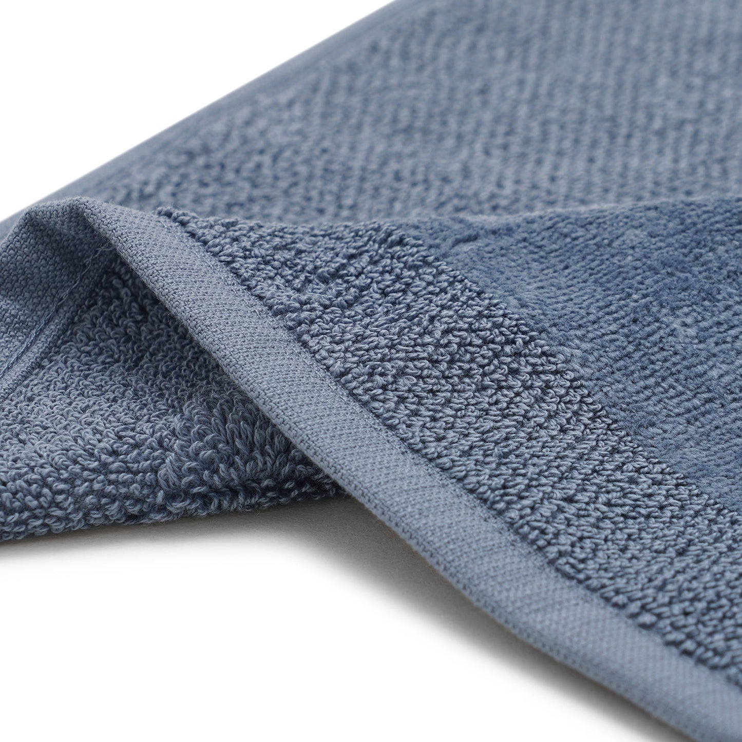 Set Of 8 Indigo Cotton Face Towel