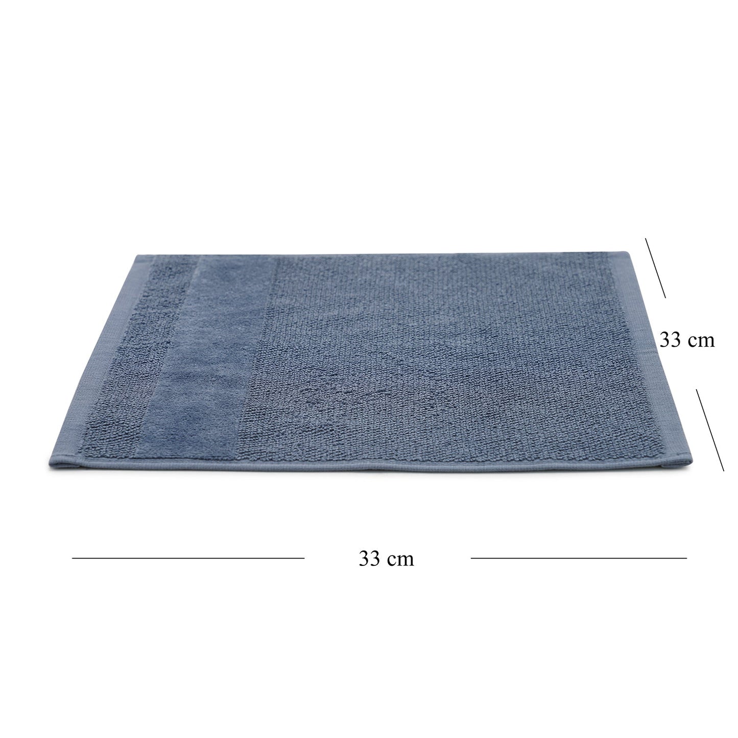 Set Of 8 Indigo Cotton Face Towel