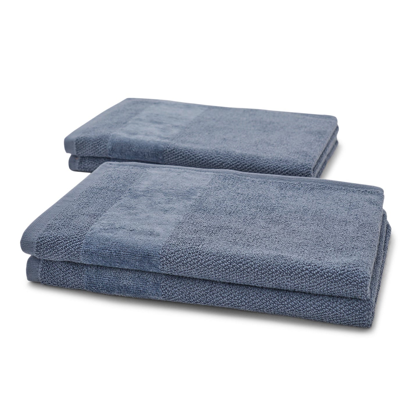 Set Of 4 Indigo Cotton Hand Towel