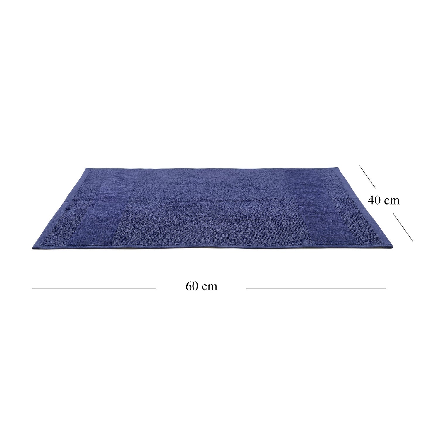 Set Of 4 Blue Cotton Hand Towel