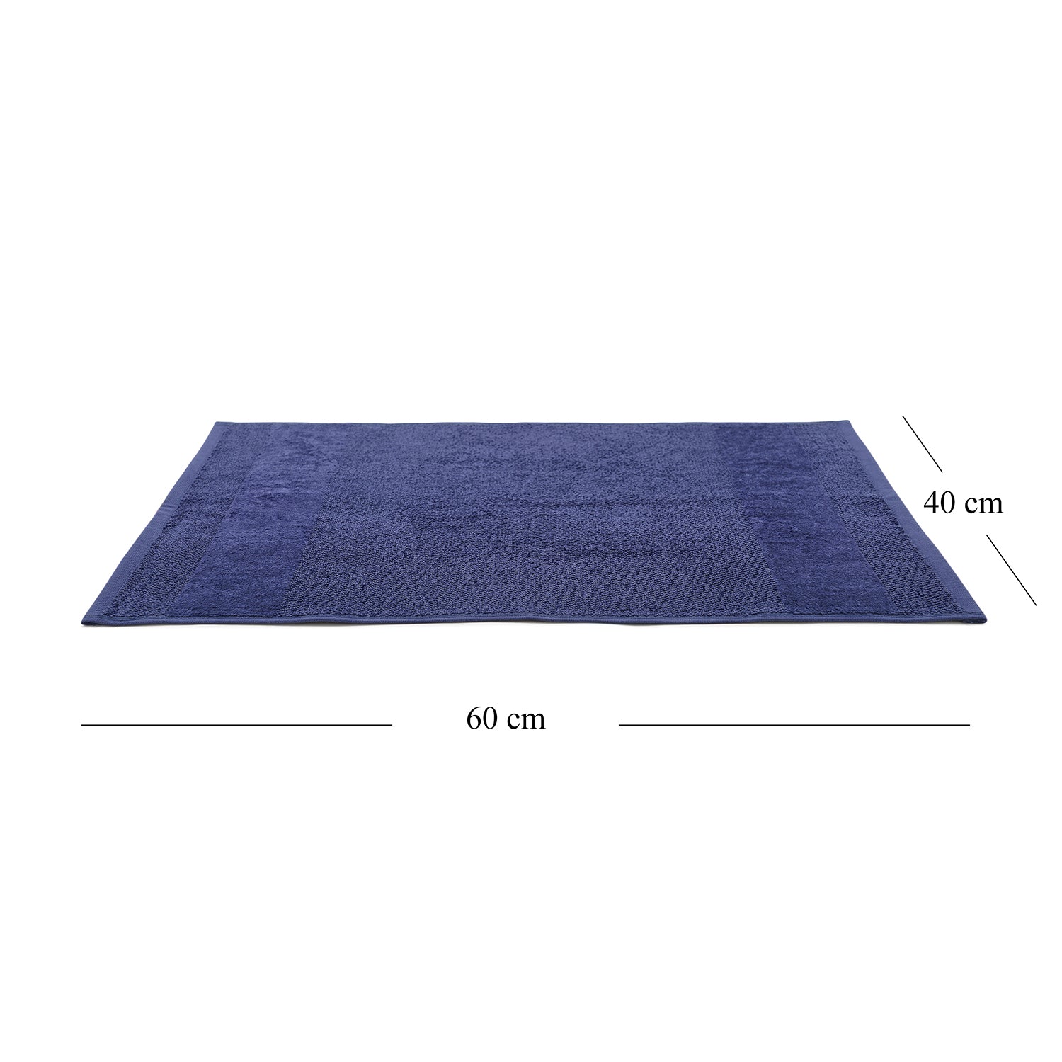Set Of 4 Blue Cotton Hand Towel
