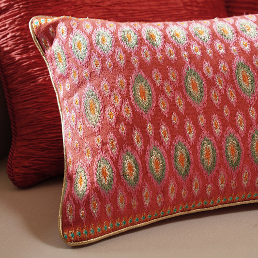 Pink Embroidered Cushion Cover 30×45cm