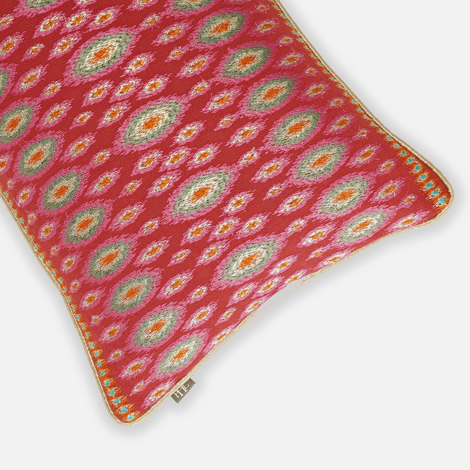 Pink Embroidered Cushion Cover 30×45cm
