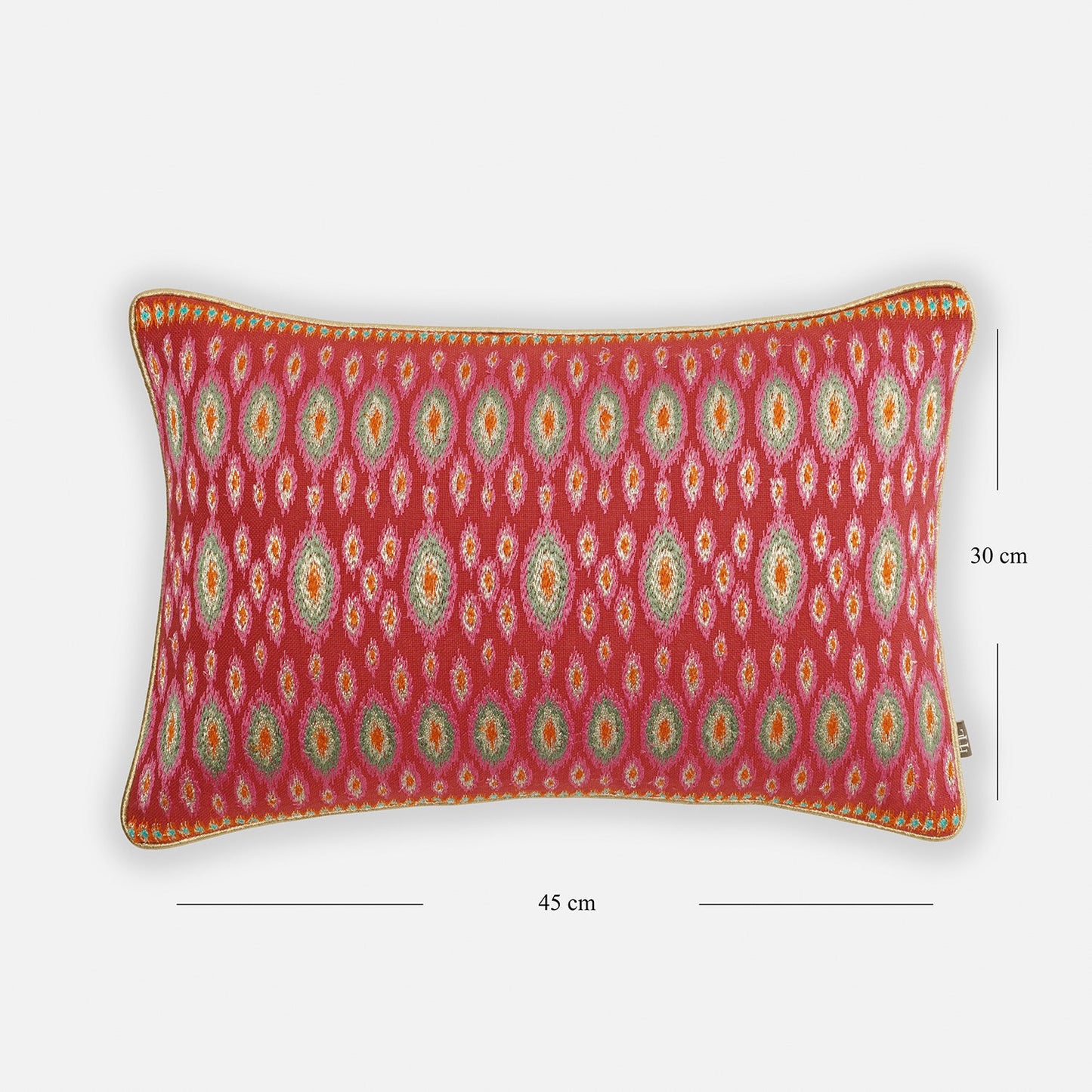 Pink Embroidered Cushion Cover 30×45cm