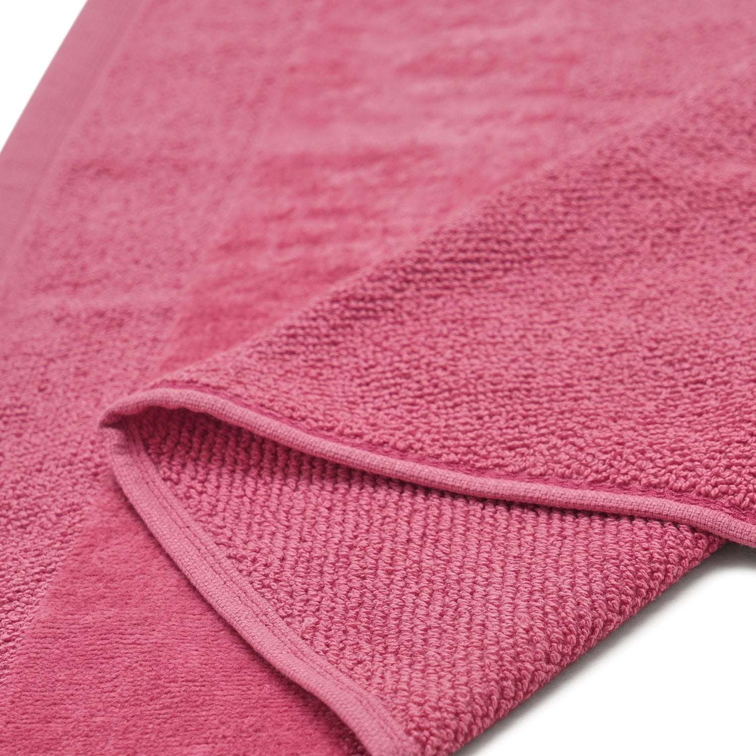 Set Of 4 Dark Pink Cotton Hand Towels