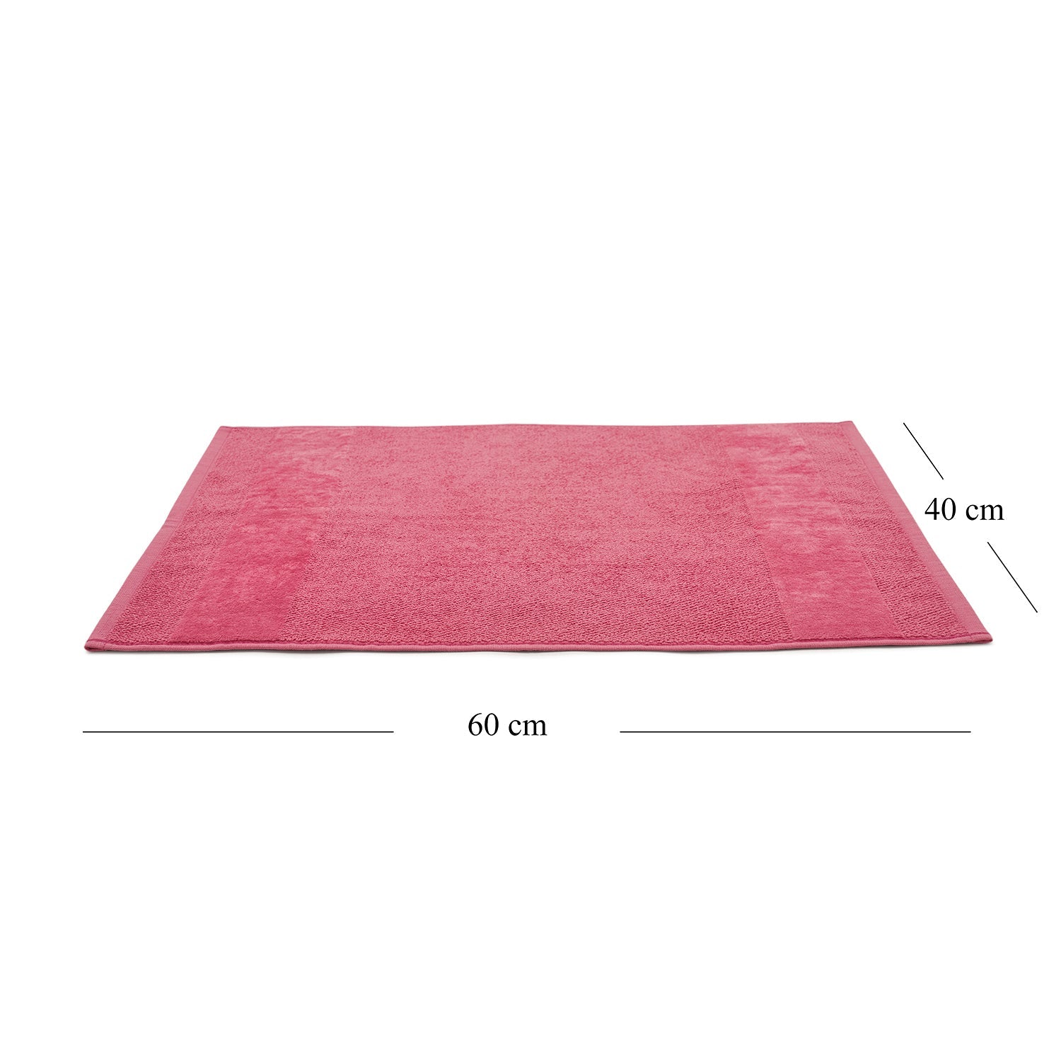 Set Of 4 Dark Pink Cotton Hand Towels