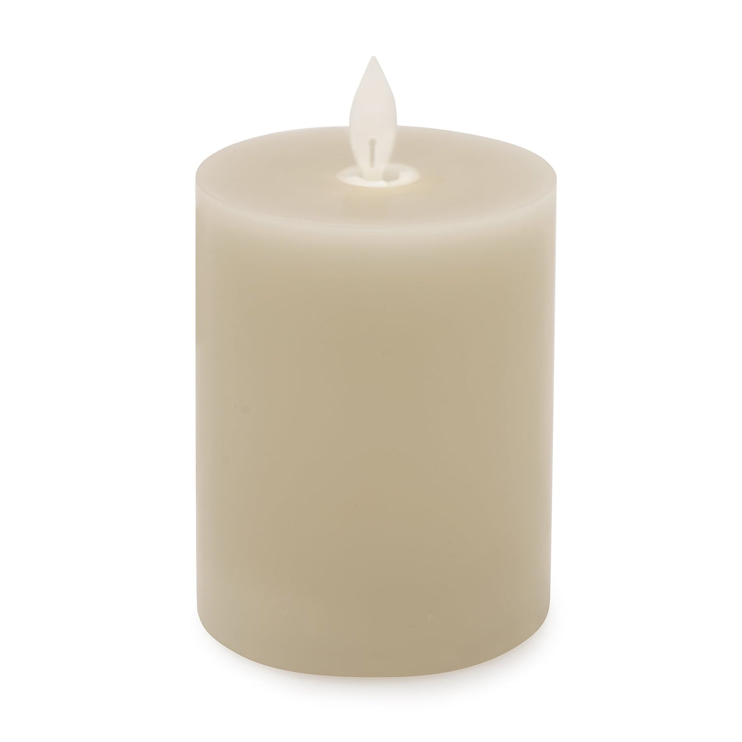 Grey LED Flickering Flame Smooth Candle
