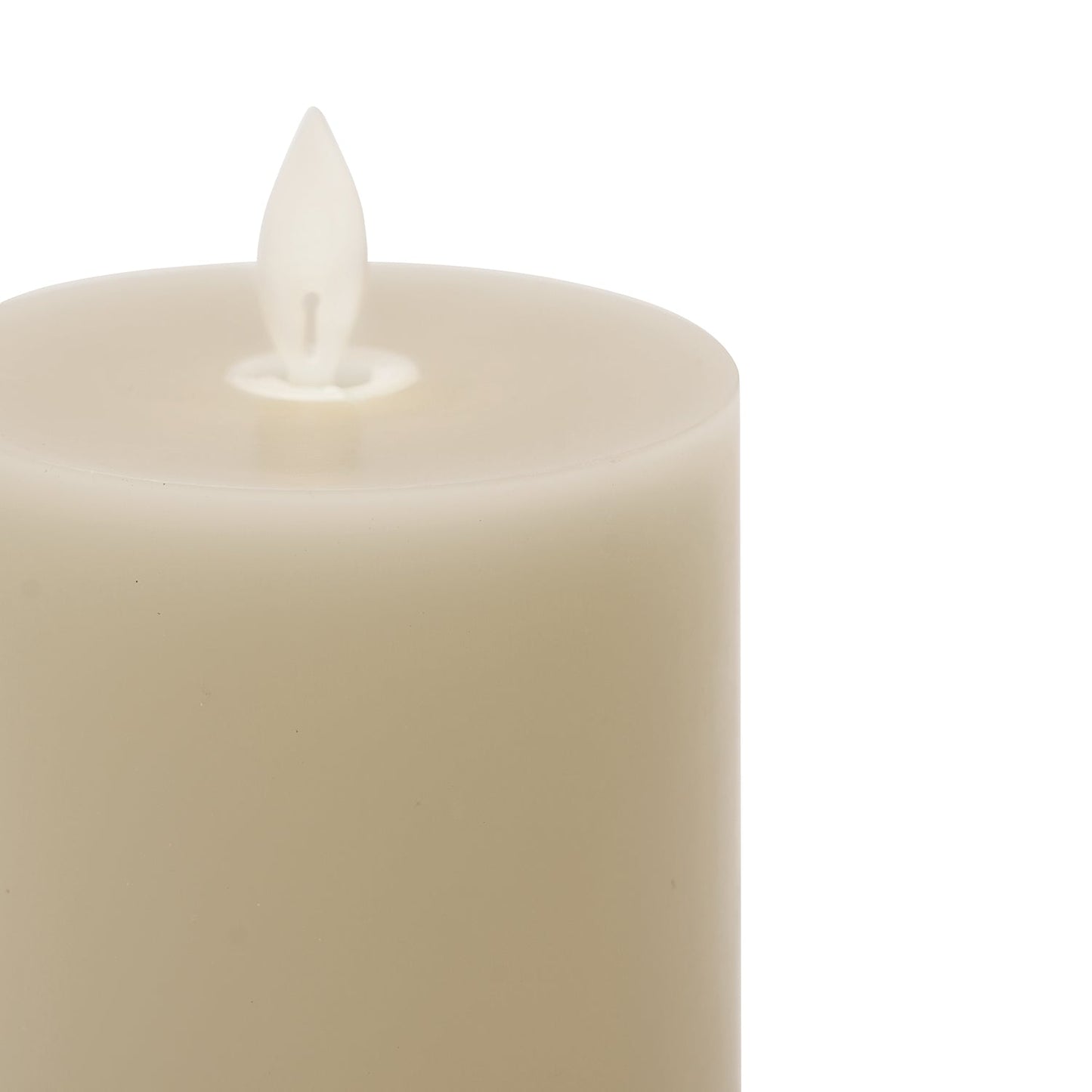 Grey LED Flickering Flame Smooth Candle