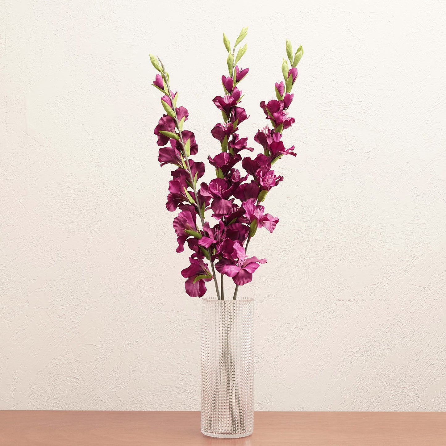 Purple Gladiolus Faux Flower Stem - Single