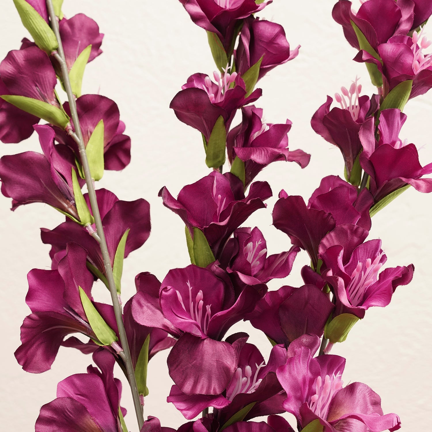 Purple Gladiolus Faux Flower Stem - Single