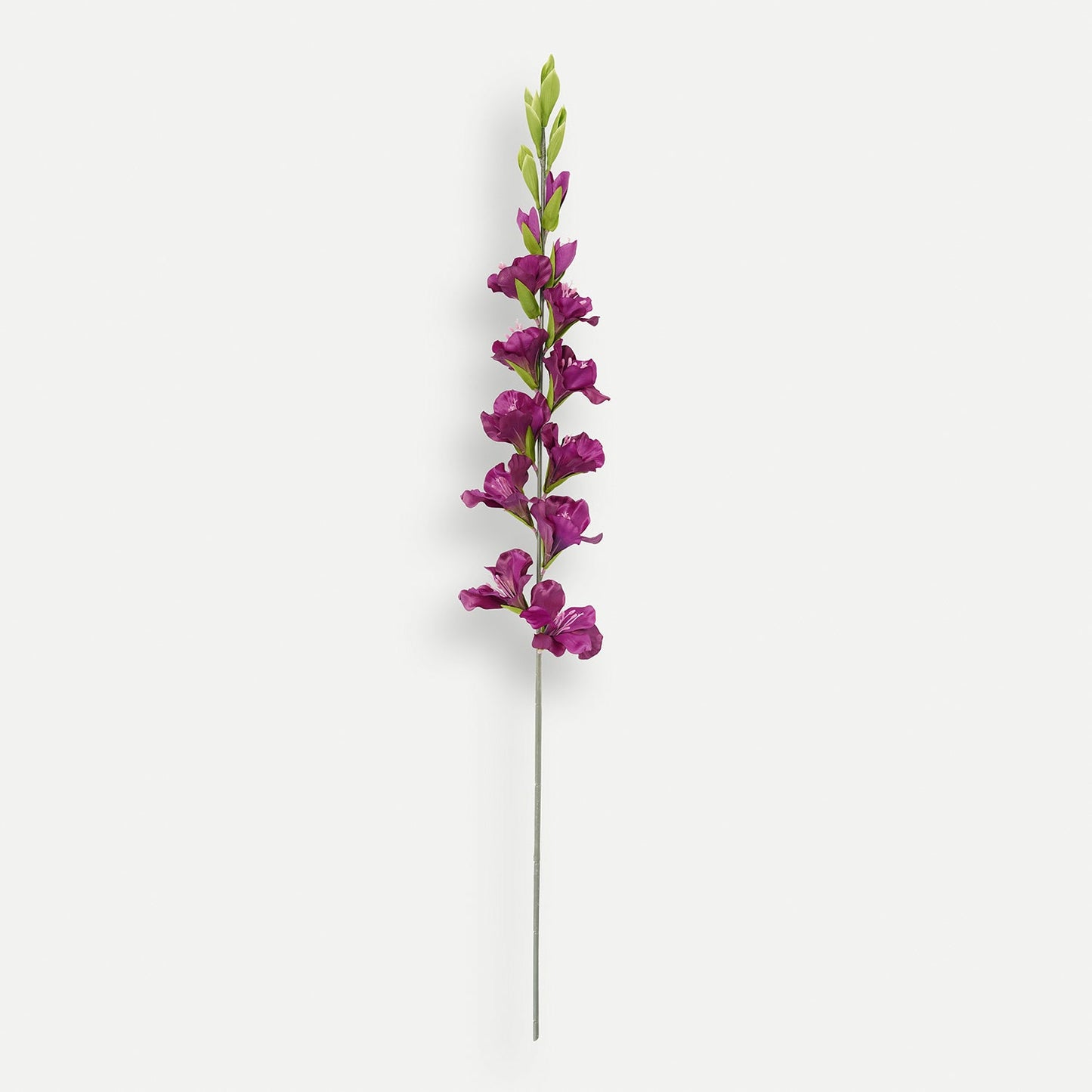 Purple Gladiolus Faux Flower Stem - Single