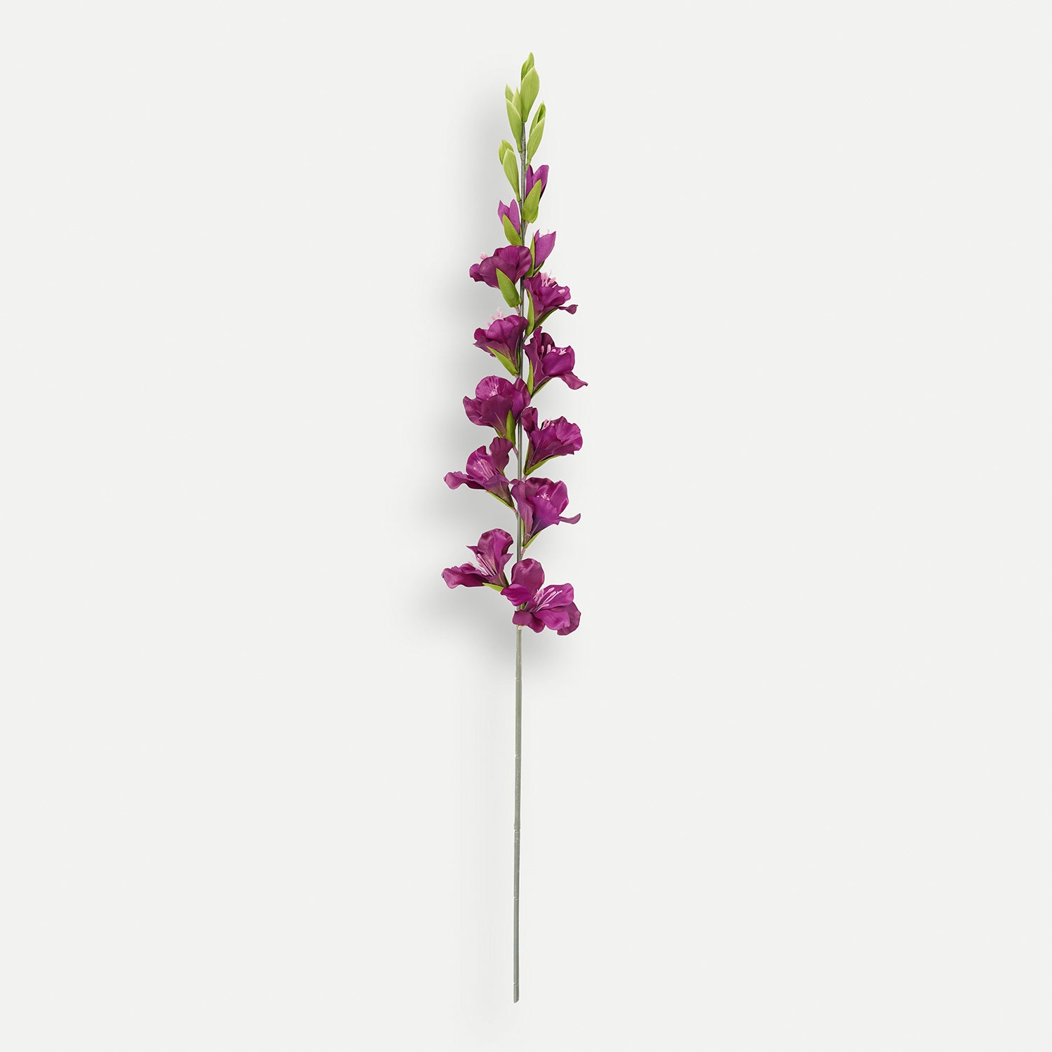 Purple Gladiolus Faux Flower Stem - Single