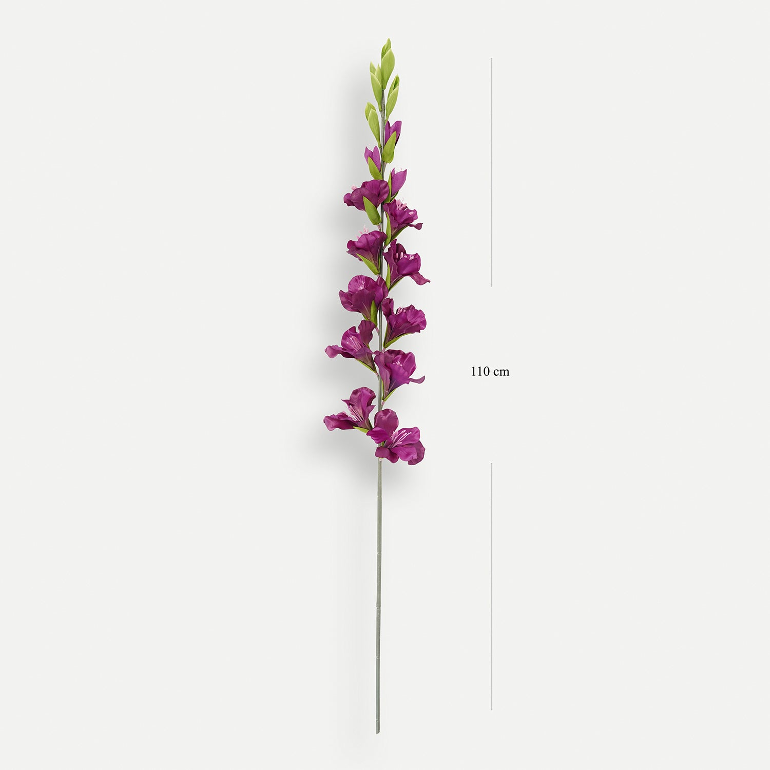 Purple Gladiolus Faux Flower Stem - Single