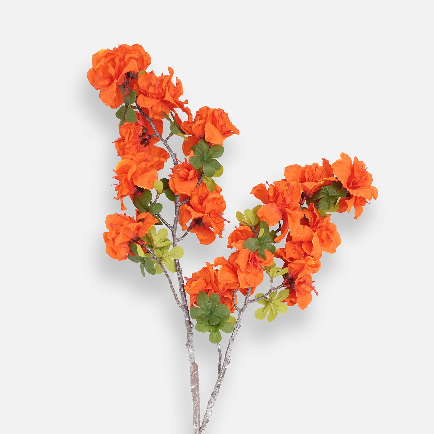 Orange Azalea Faux Flower Stem - Single