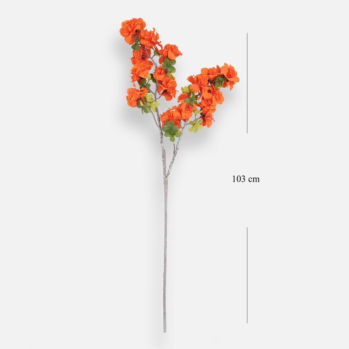 Orange Azalea Faux Flower Stem - Single