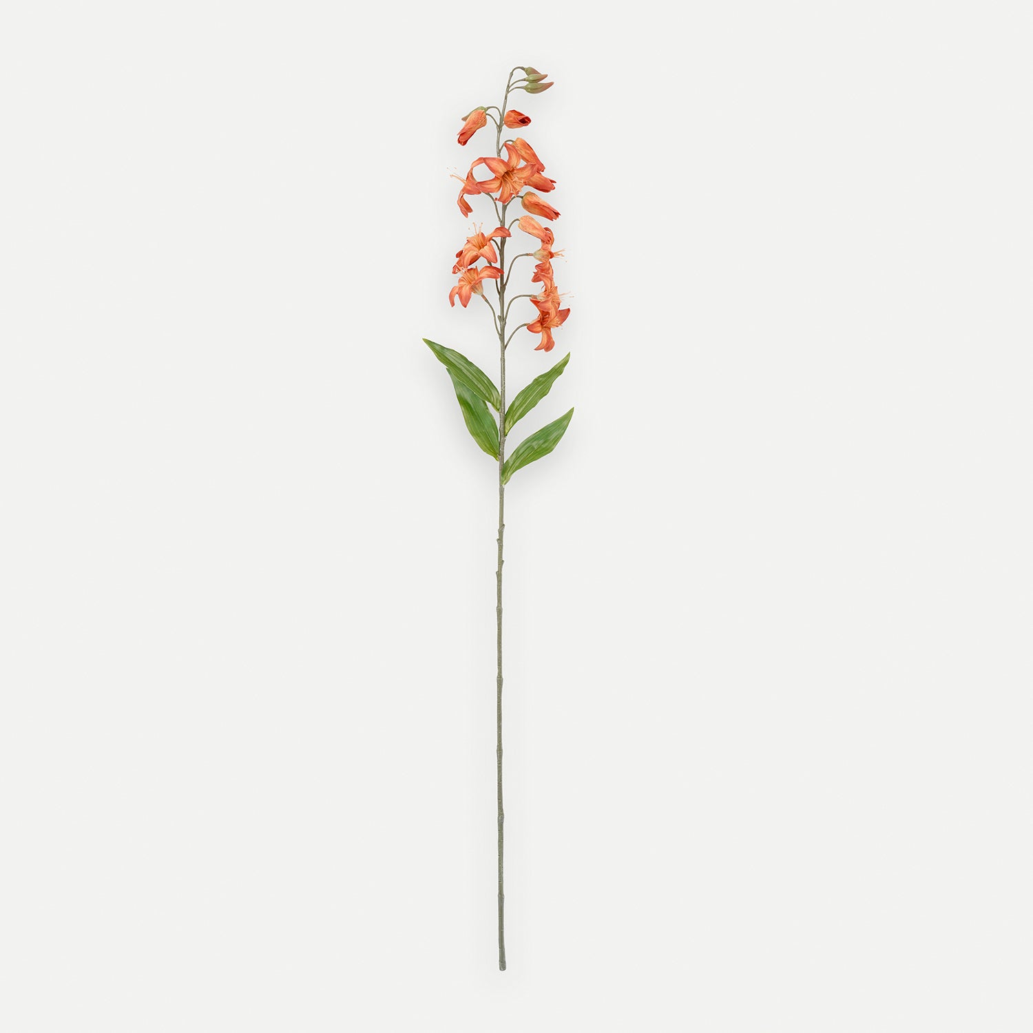 Orange Lily Faux Flower Spray - Single