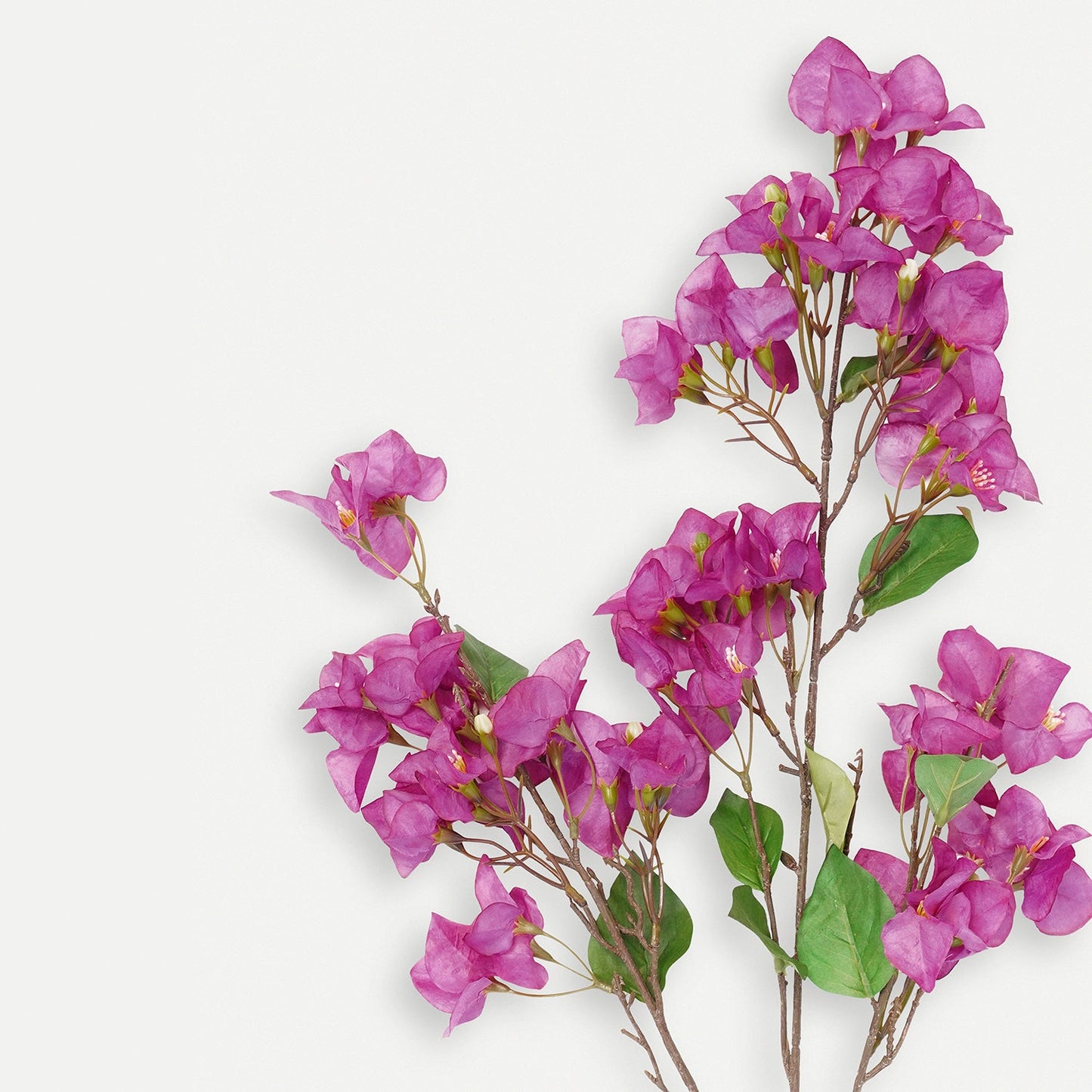 Purple Bougainvillea Faux Flower Stem - Single