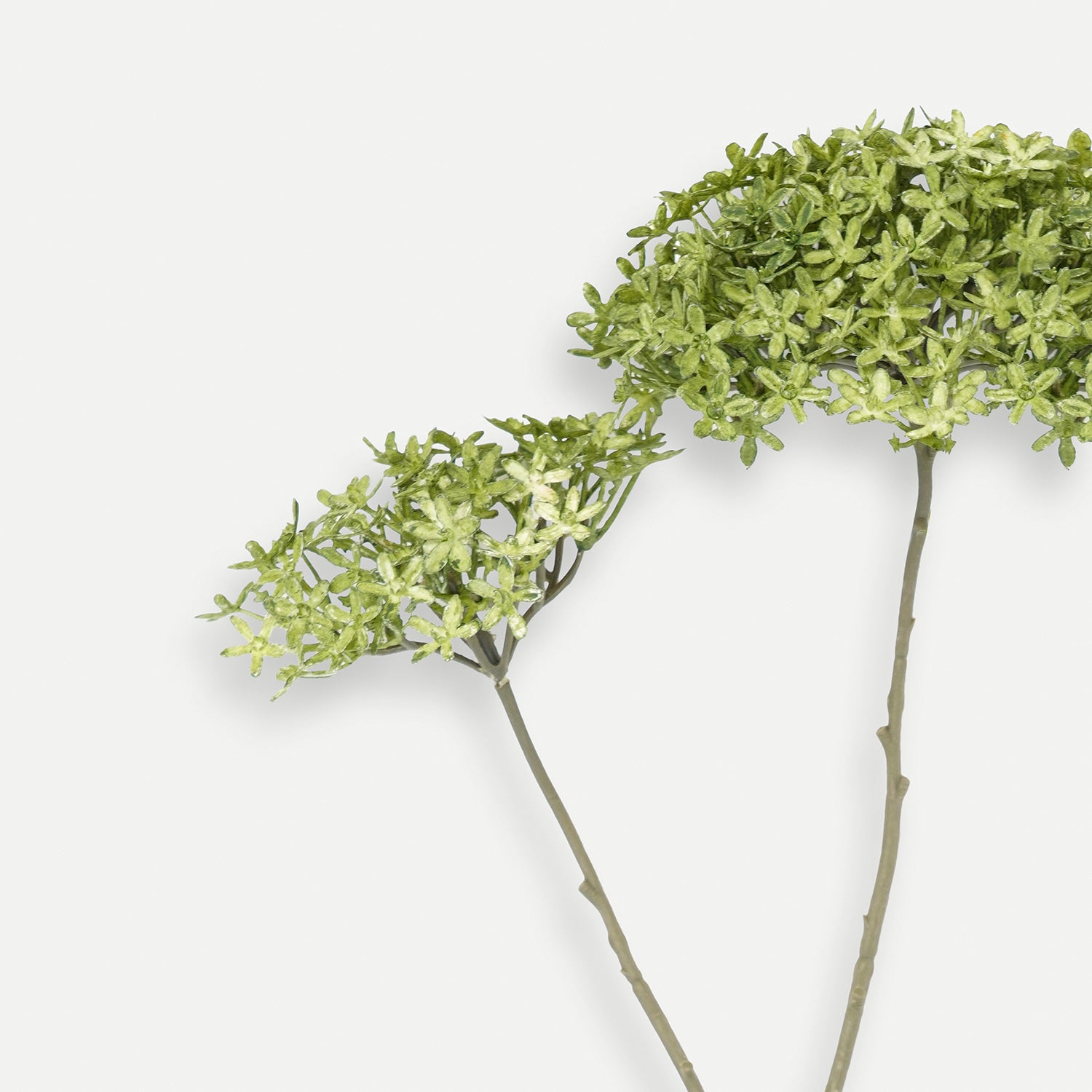 Green Ixora Faux Flower Stem - Single
