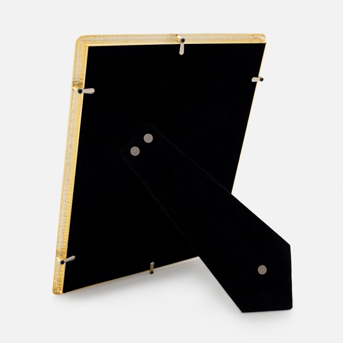 Gold Plated Hammered Metal Photo Frame - Large