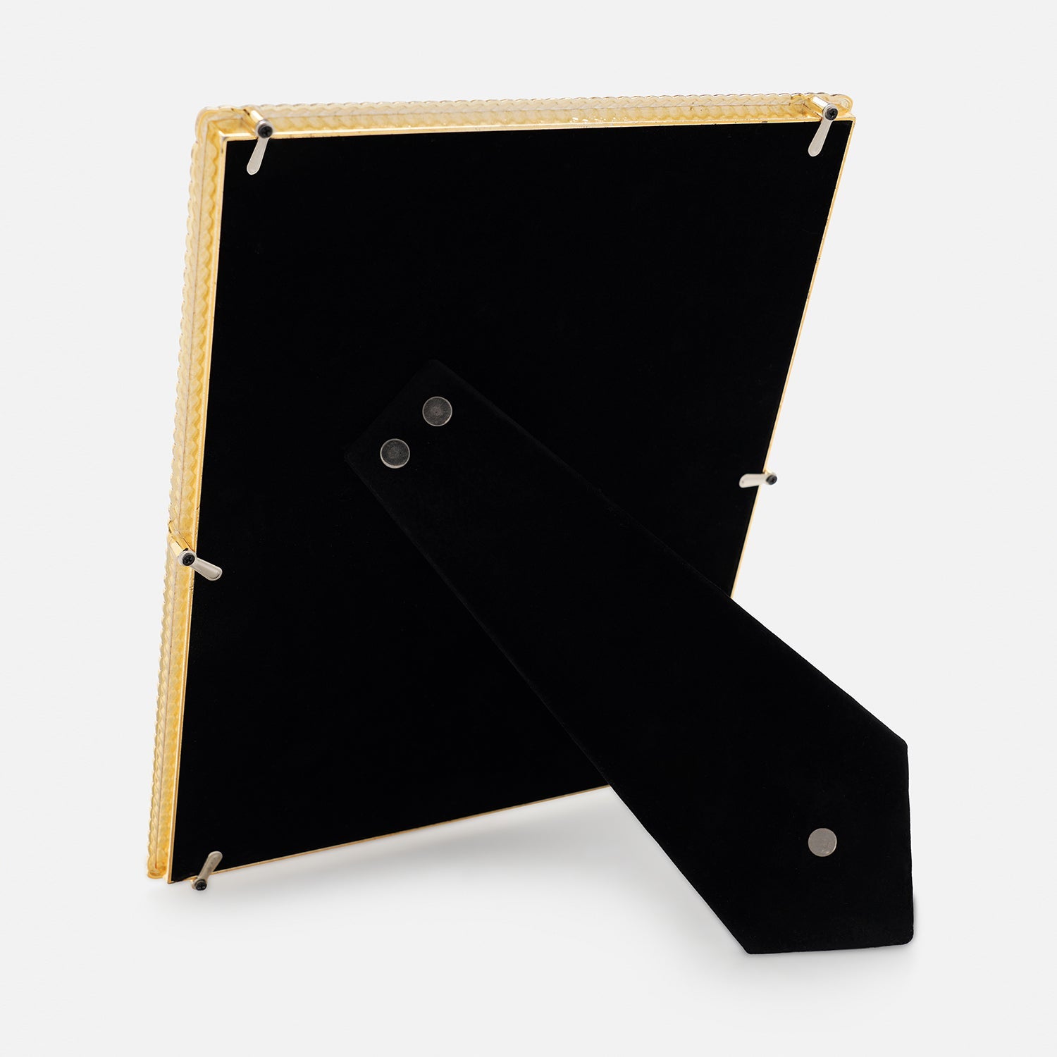 Gold Plated Diagonal Twisted Metal Photo Frame - Large