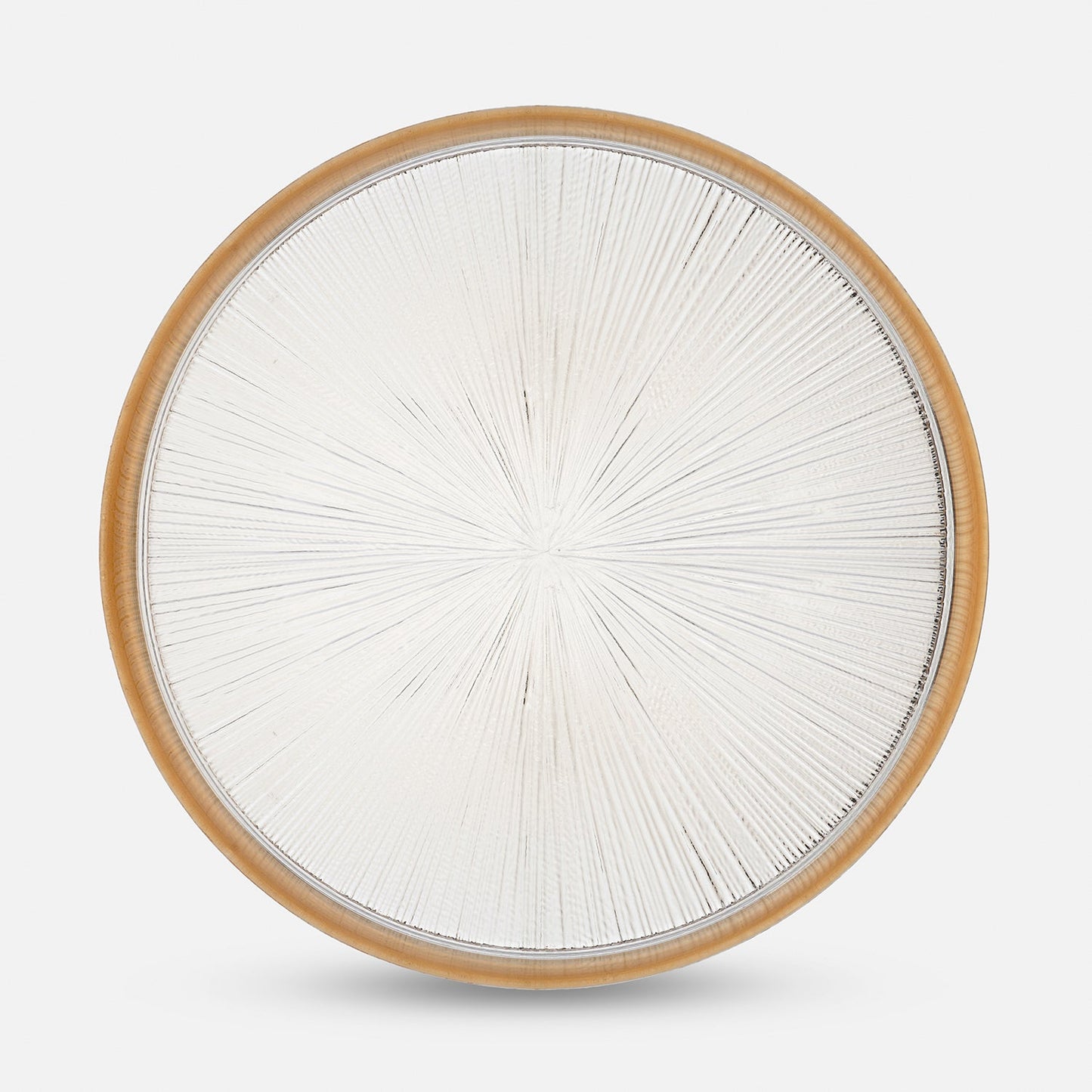 Set of 2 Clear and Gold Dinner Plate with Goil Foil Rim