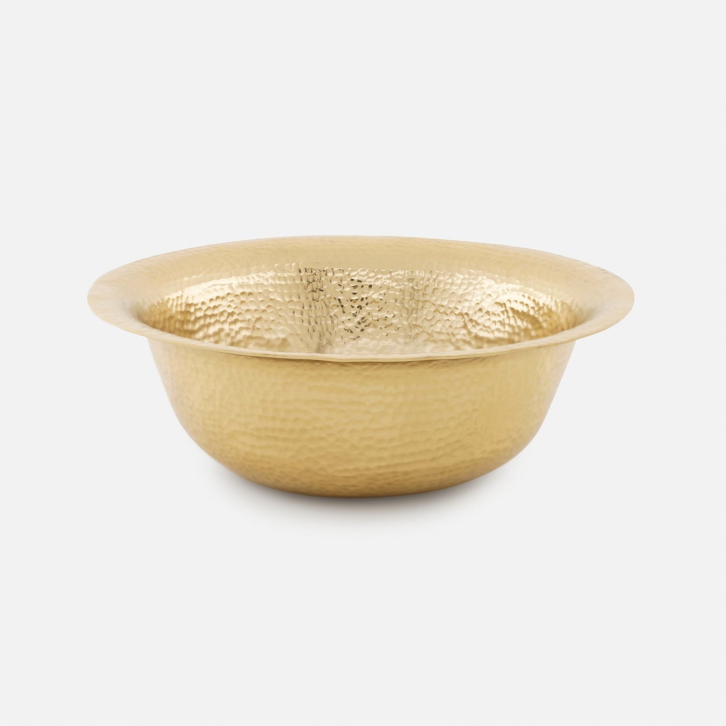 Gold Hammered Decorative Metal Bowl - Small