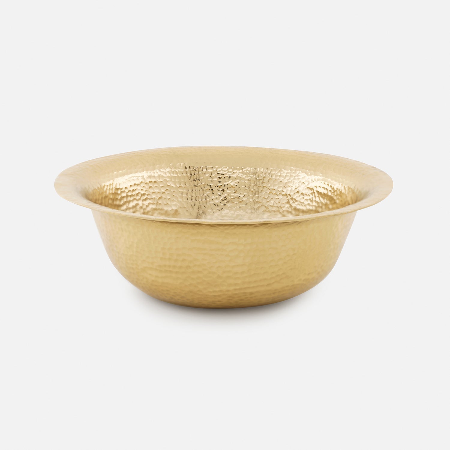 Gold Hammered Decorative Metal Bowl - Small