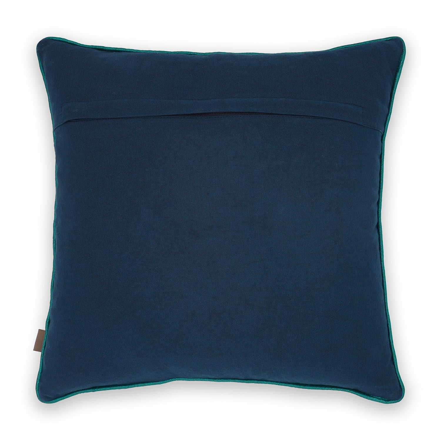 Blue Embroidered Cushion Cover