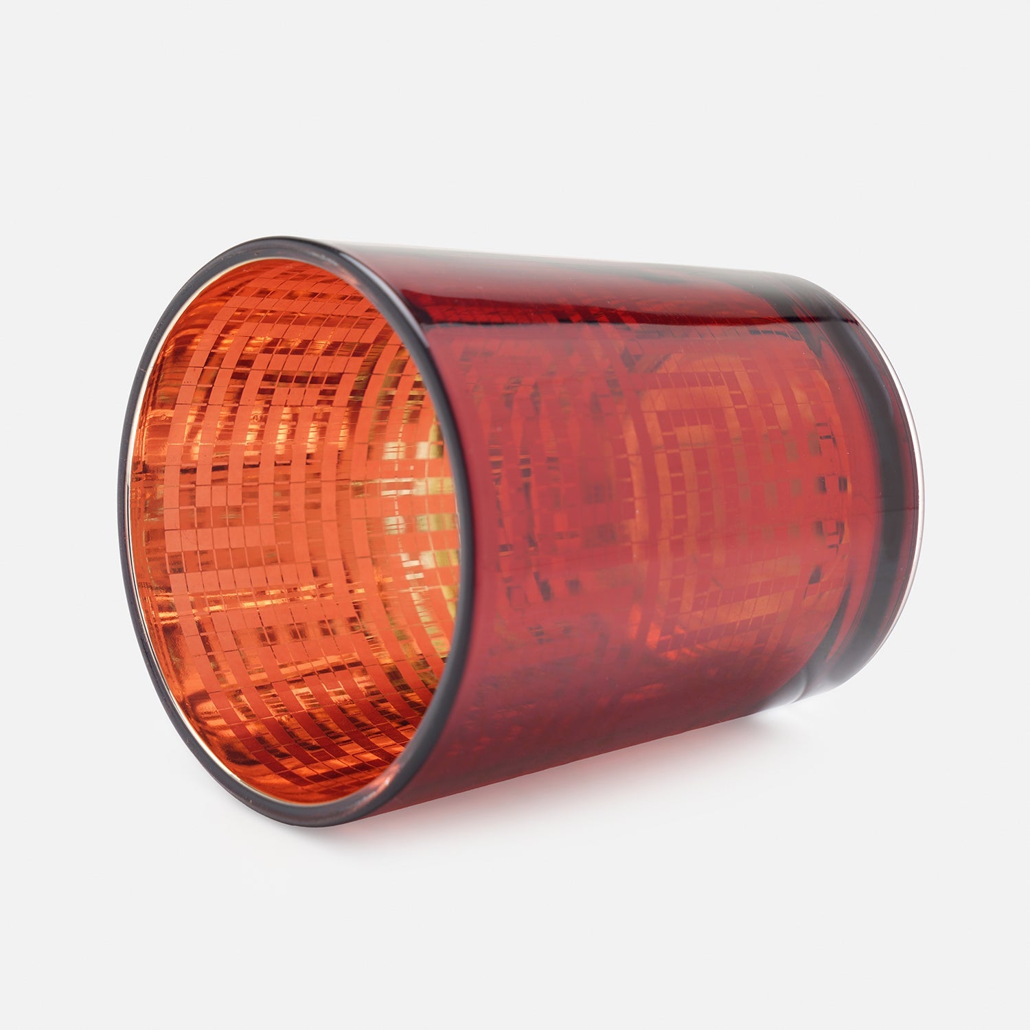 Set of 4 Red Pattern Votives