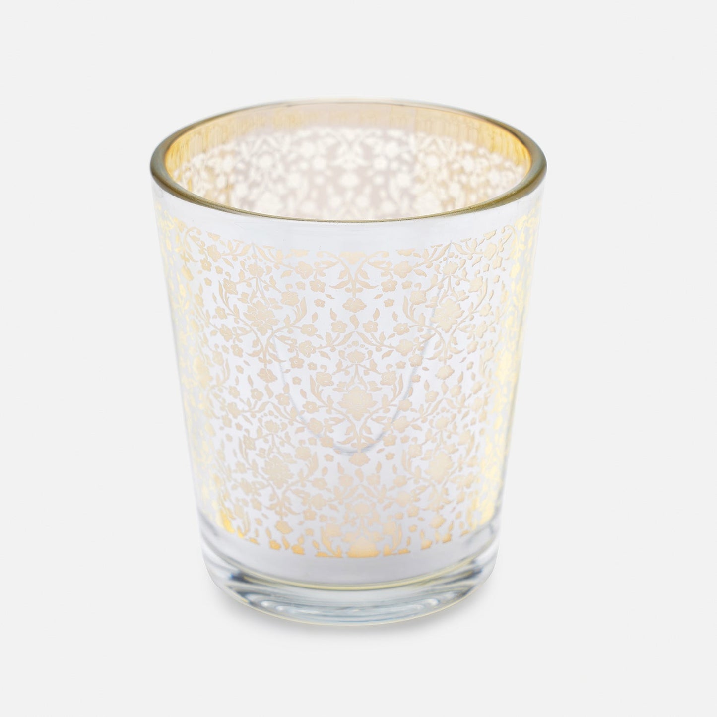 Set of 4 Silver Pattern Votives