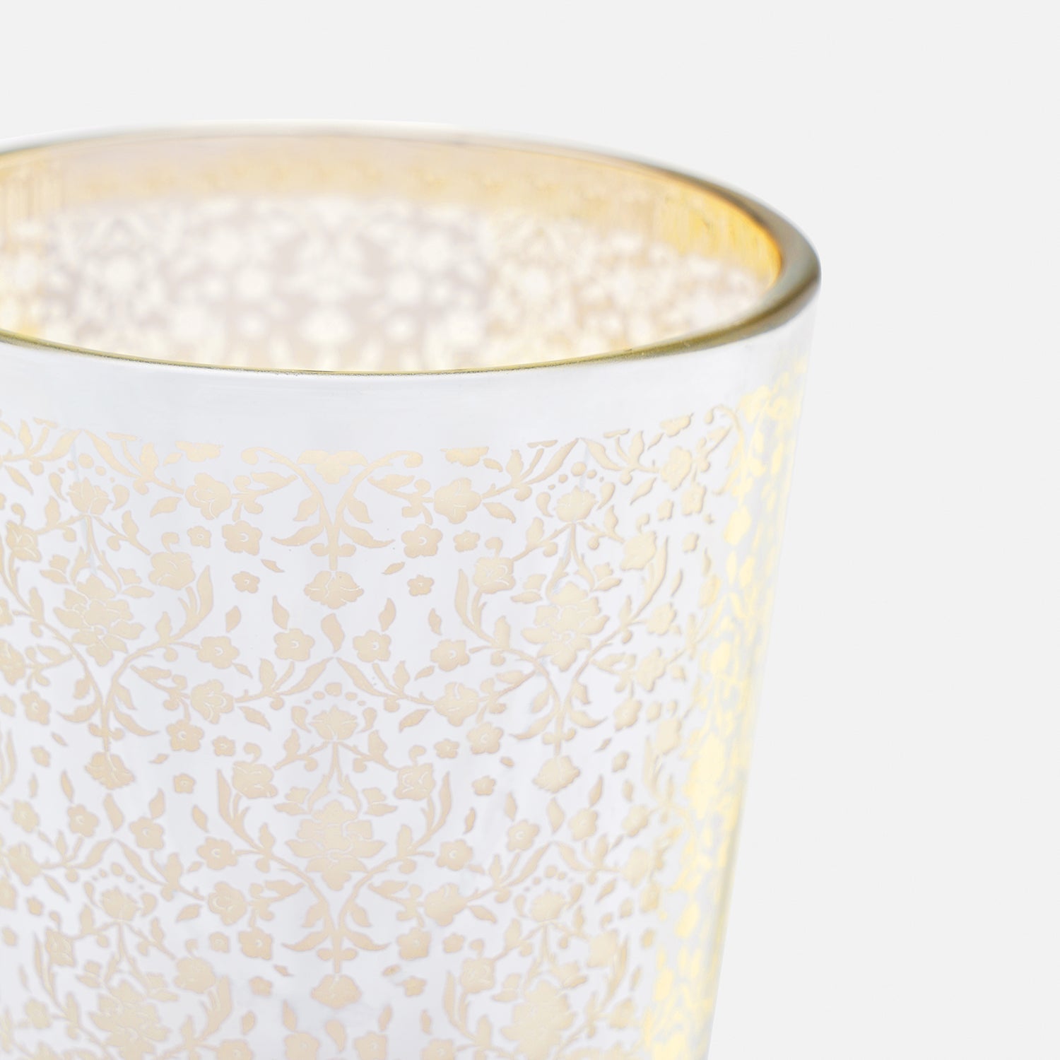 Set of 4 Silver Pattern Votives