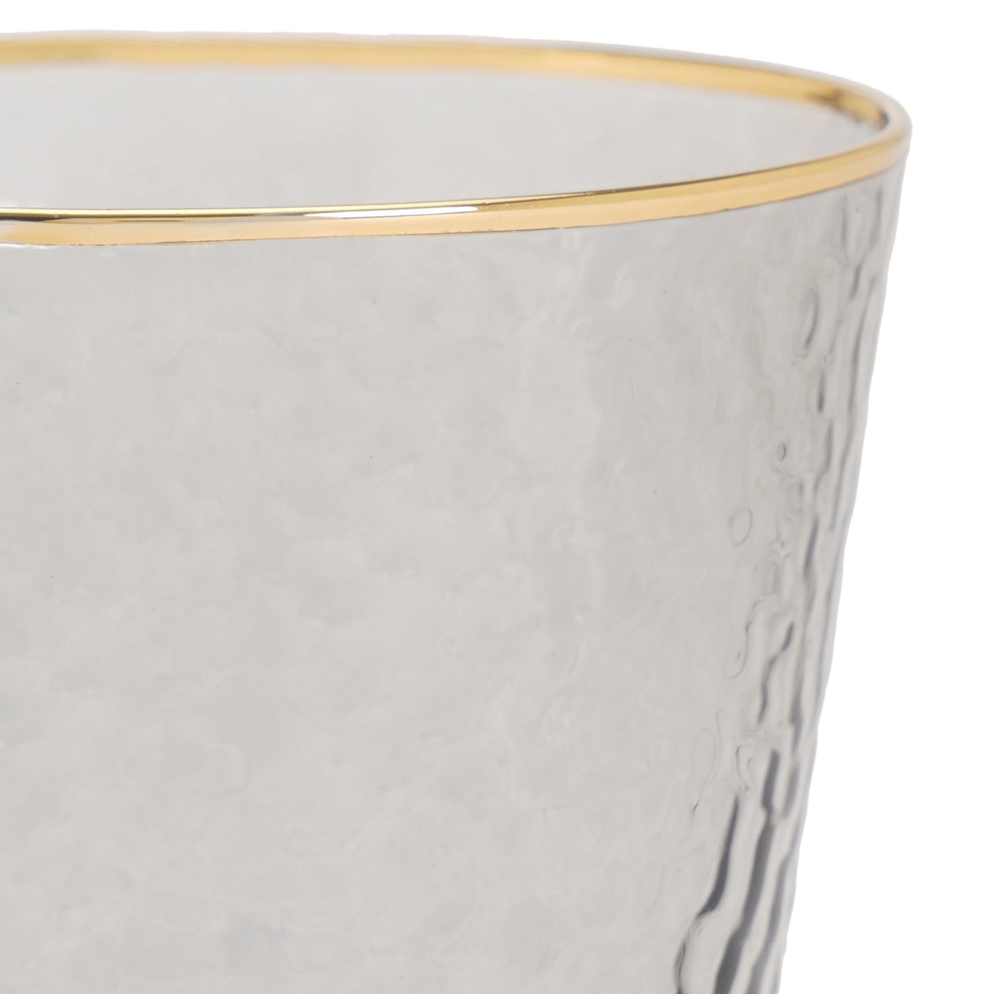 Set of 2 Grey Hammered Drinking Glasses